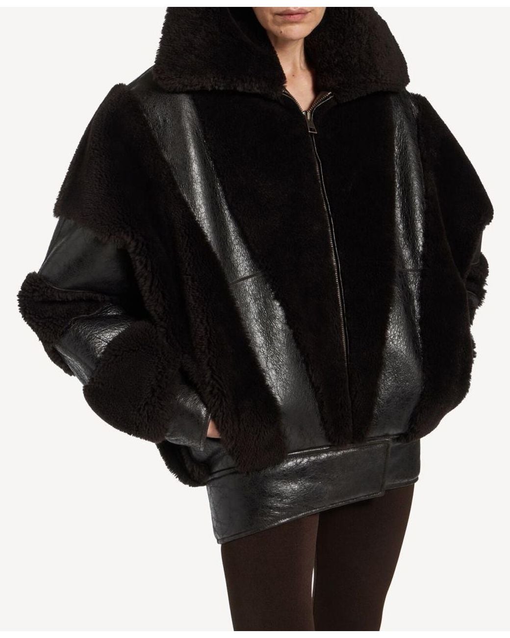 Balenciaga Black High Collar Jacket