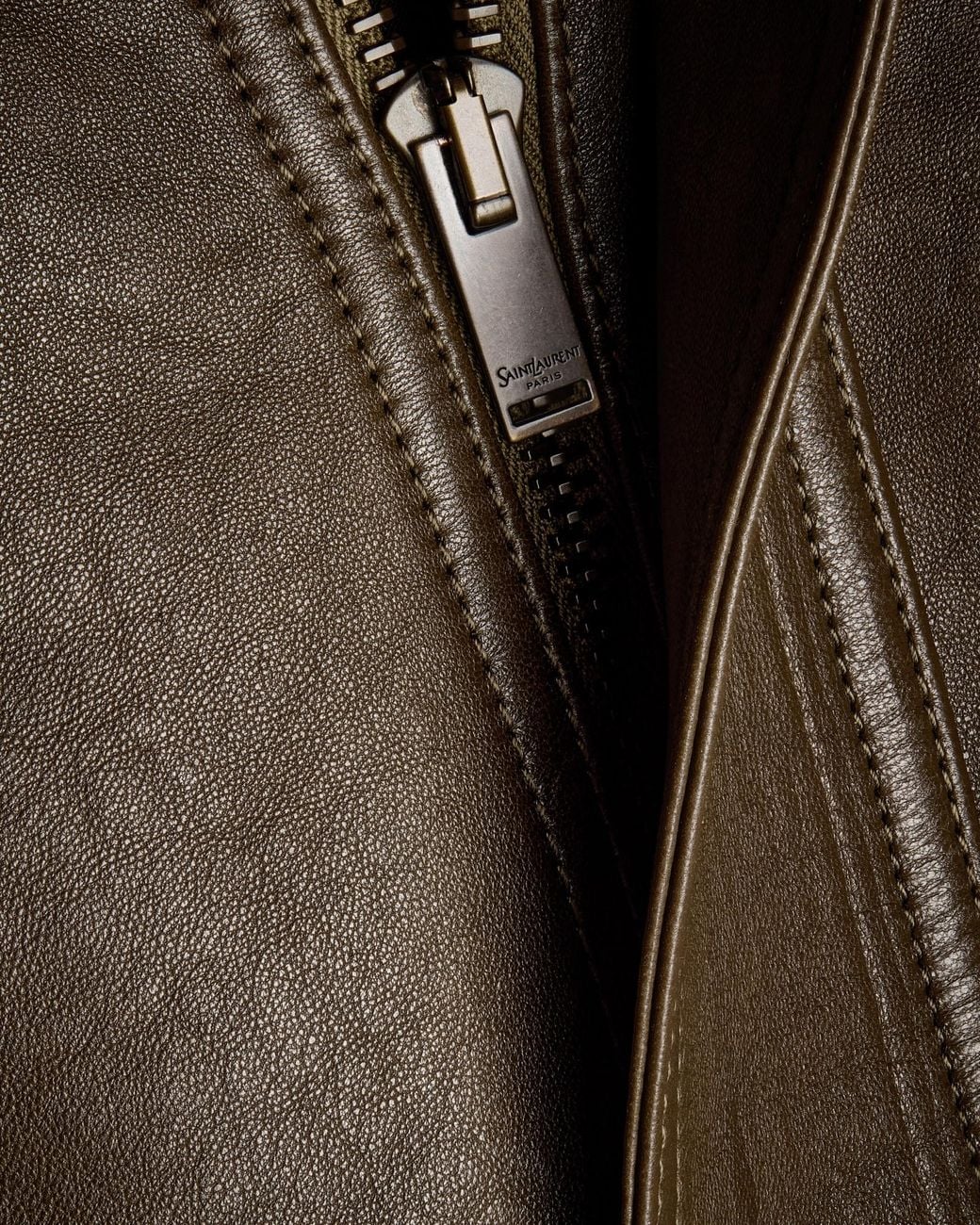 Saint Laurent Brown Bomber Jacket