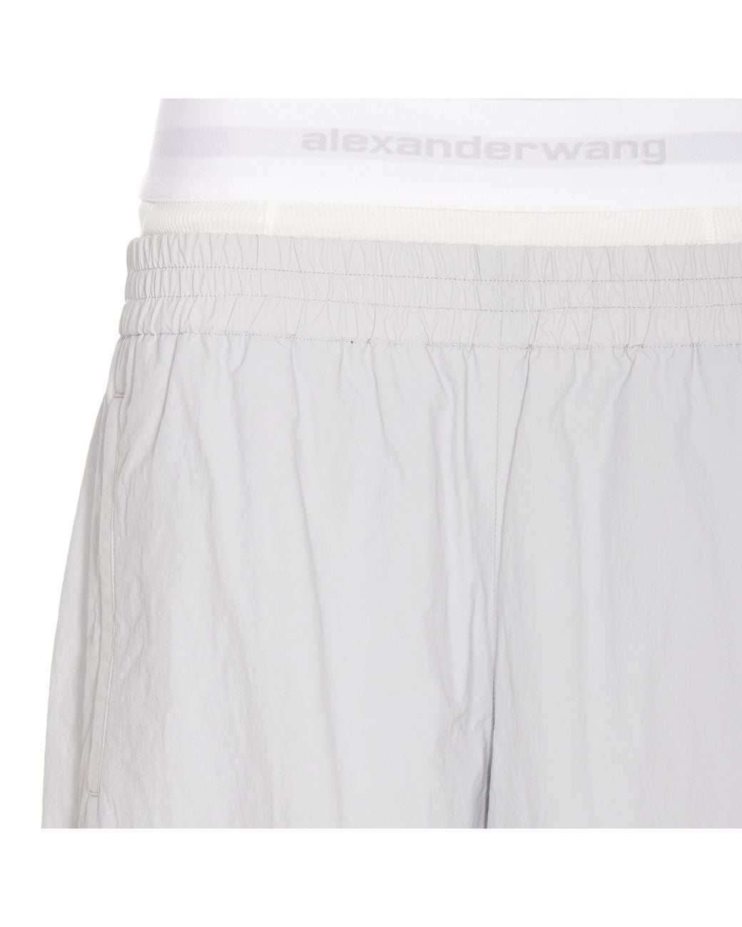 Alexander Wang White Mid-Rise Track Pants