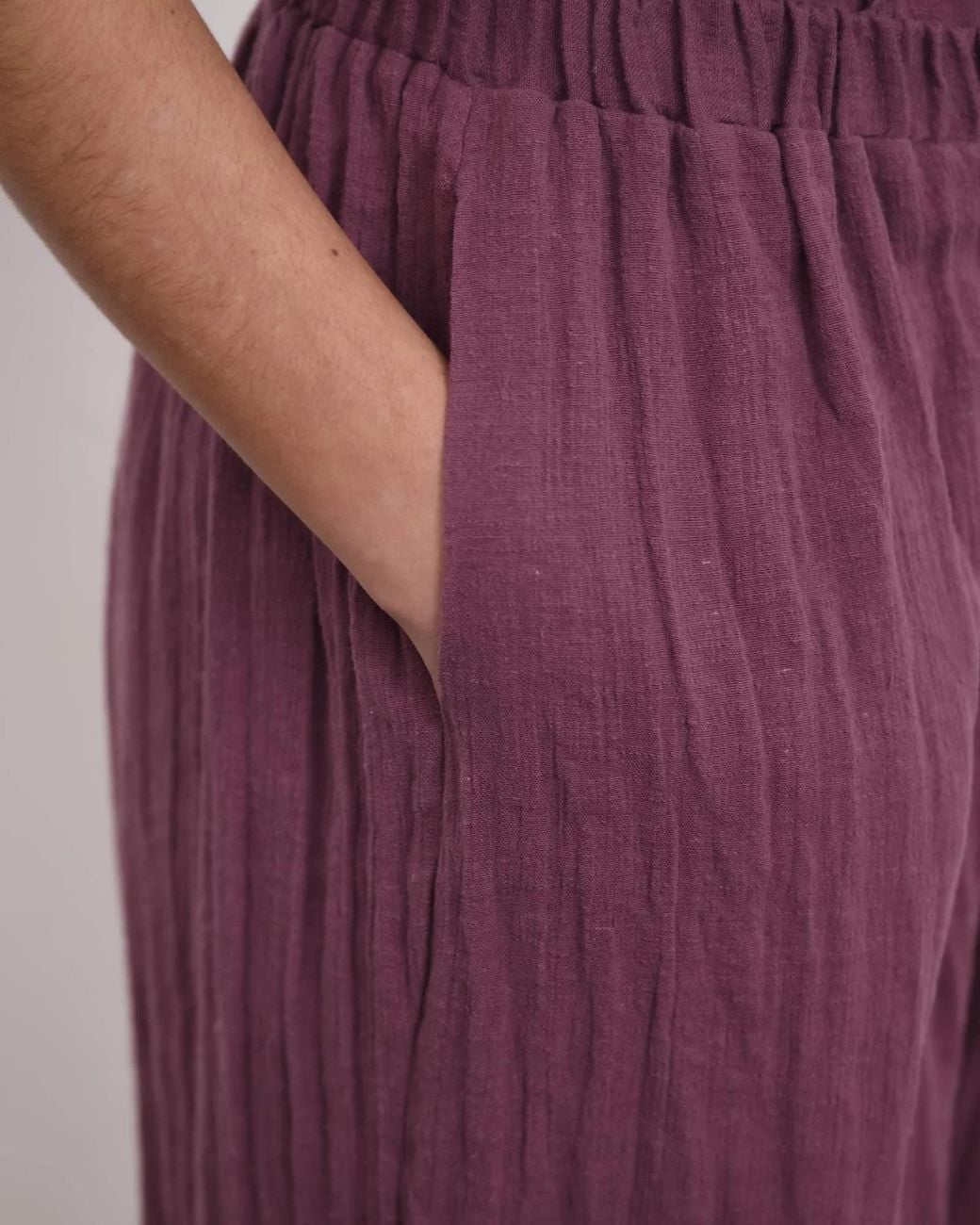 Baserange Purple Folio Elasticated-Waistband Trousers