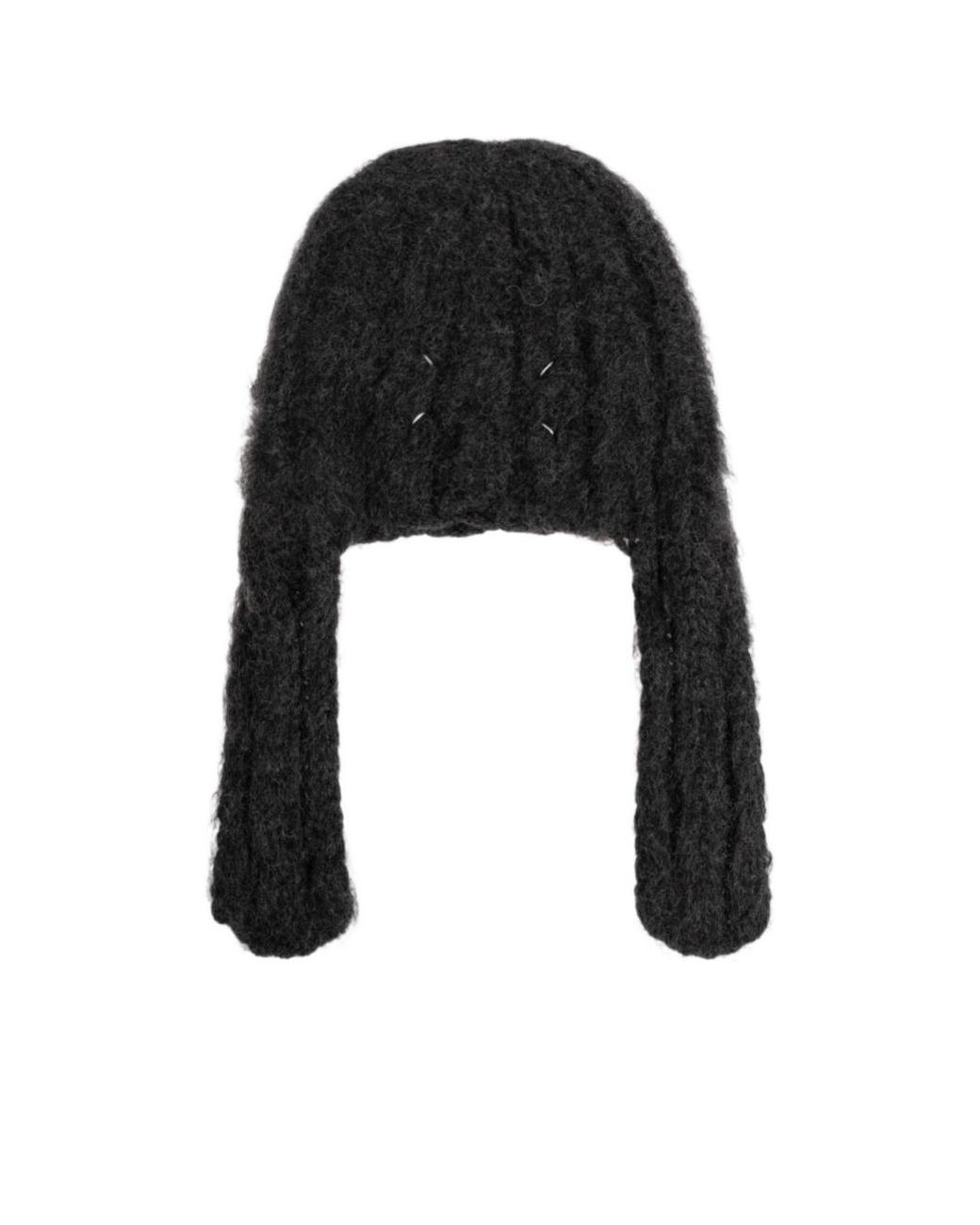 Maison Margiela Black Wool Beanie for men