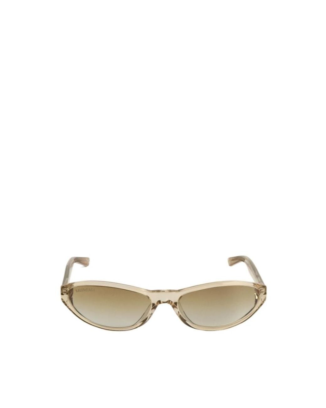 Balenciaga Metallic Eyewear Neo Round Frame Sunglasses