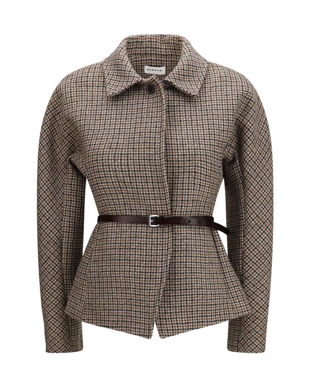 P.A.R.O.S.H. Gray Houndstooth Casual Jacket