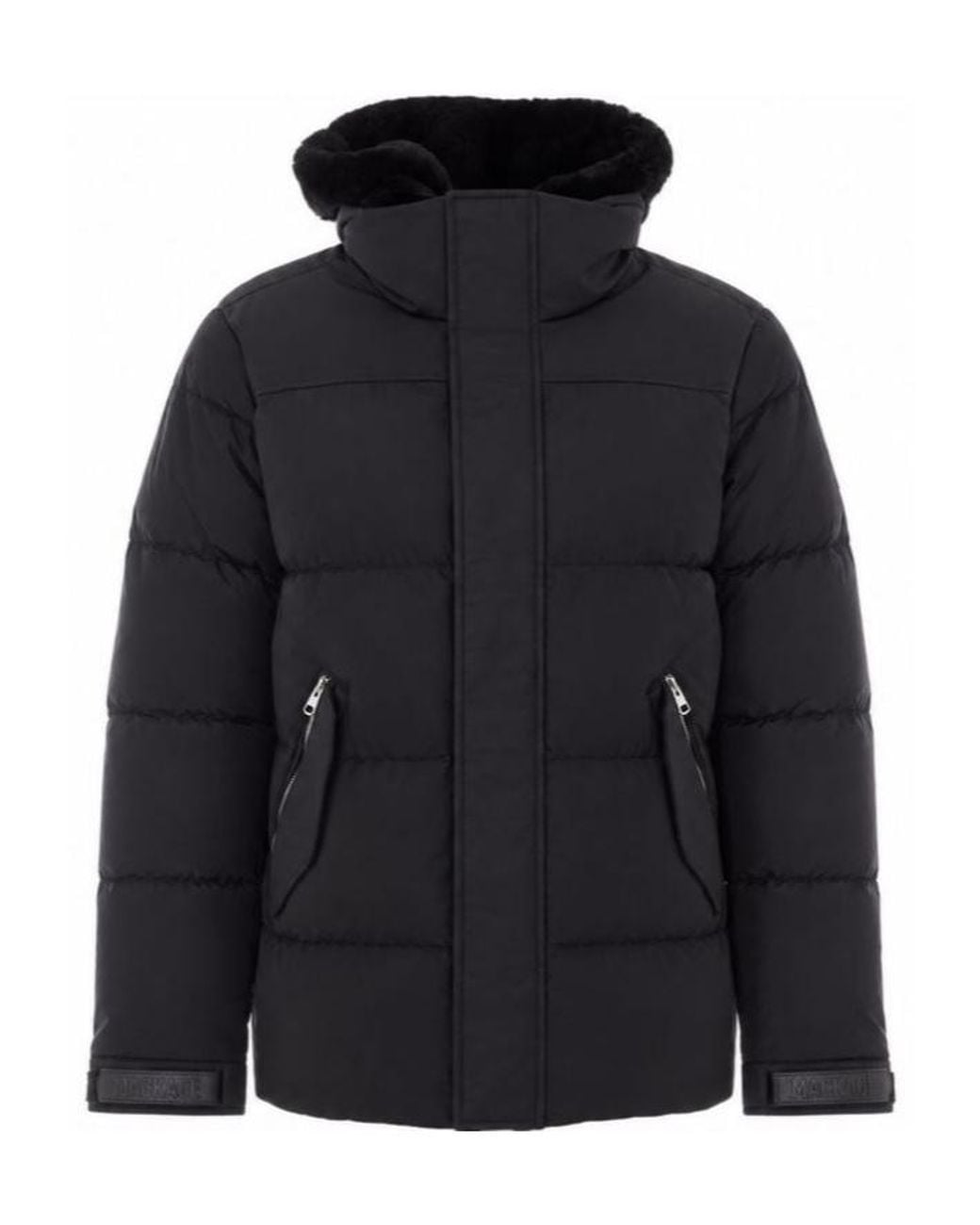 Mackage Blue Riley Hooded Down Coat for men