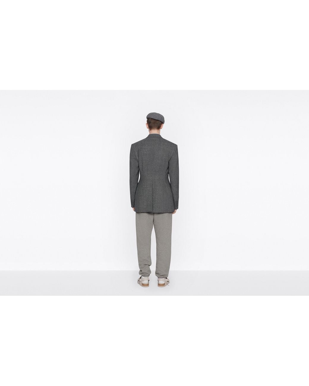 Dior Gray Homme Single-Breasted Jacket for men