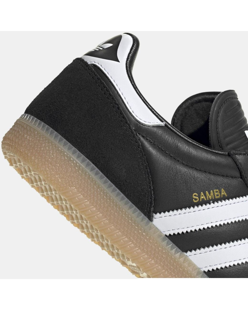 Adidas Originals Black Leather Sneakers for men