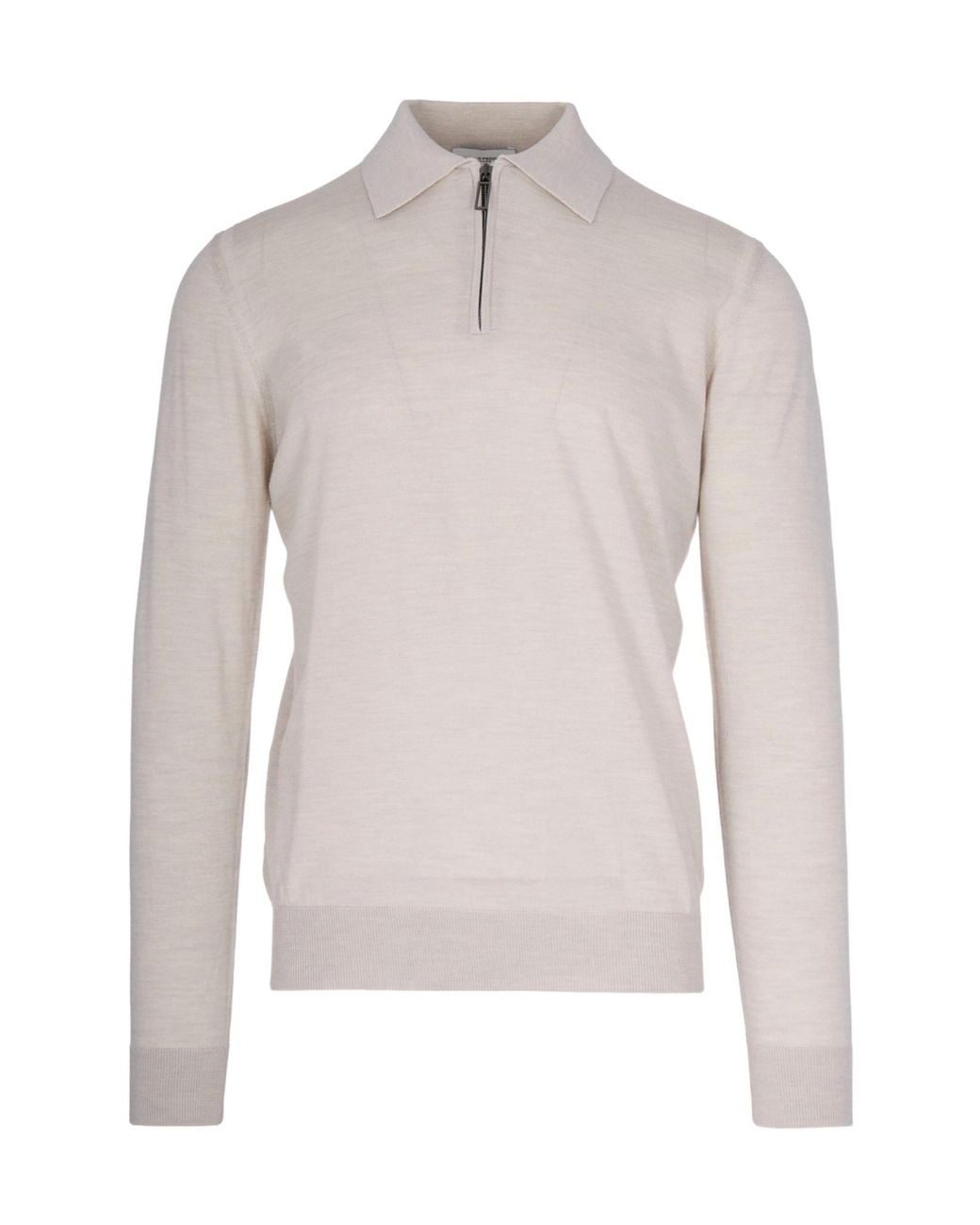 Paolo Pecora Multicolor Zip-Fastening Wool Polo Shirt for men