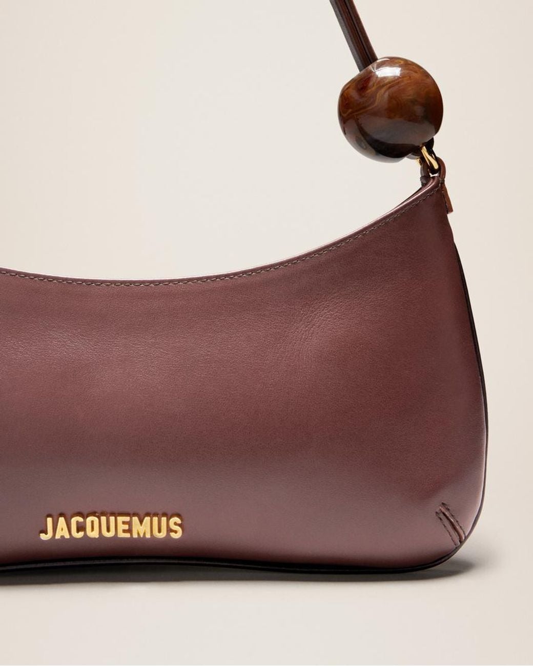Jacquemus Brown Le Bisou Perle Shoulder Bag
