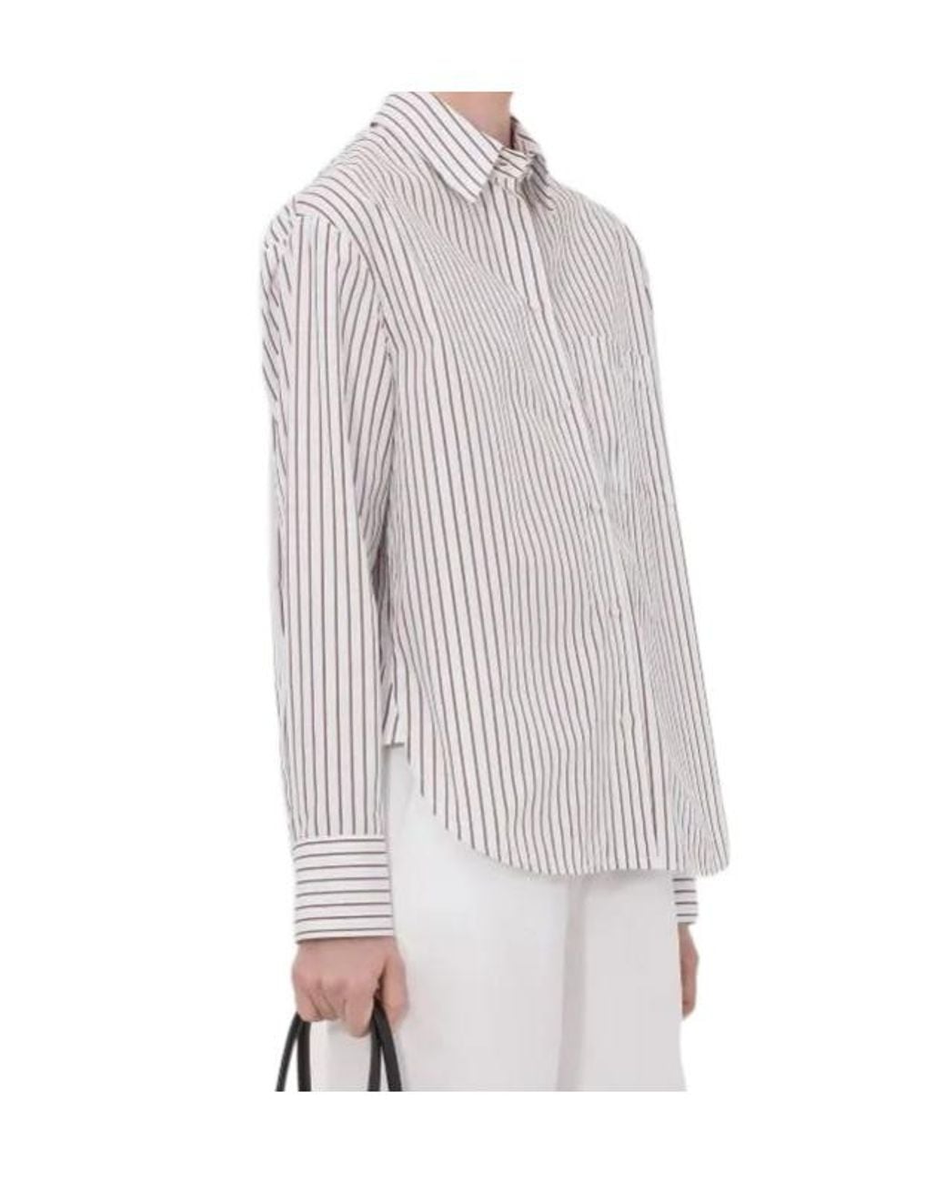 Loulou de Saison Pink Maud Striped Shirt