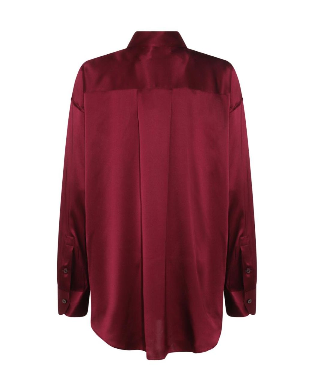 Tom Ford Brown Satin Relaxed Fit Shirt