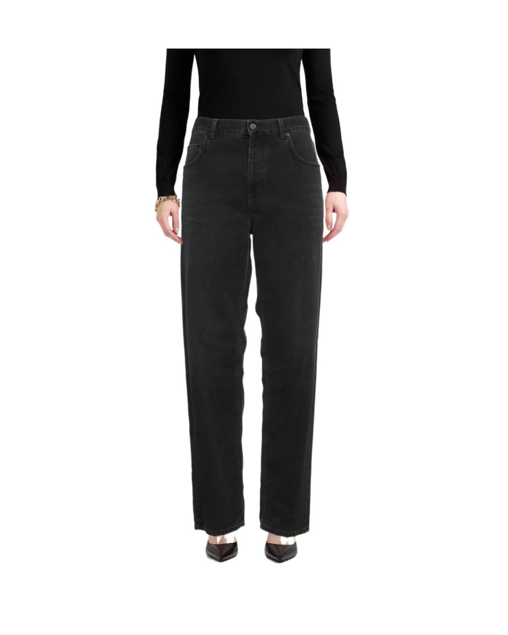 Saint Laurent Black Straightleg Jeans