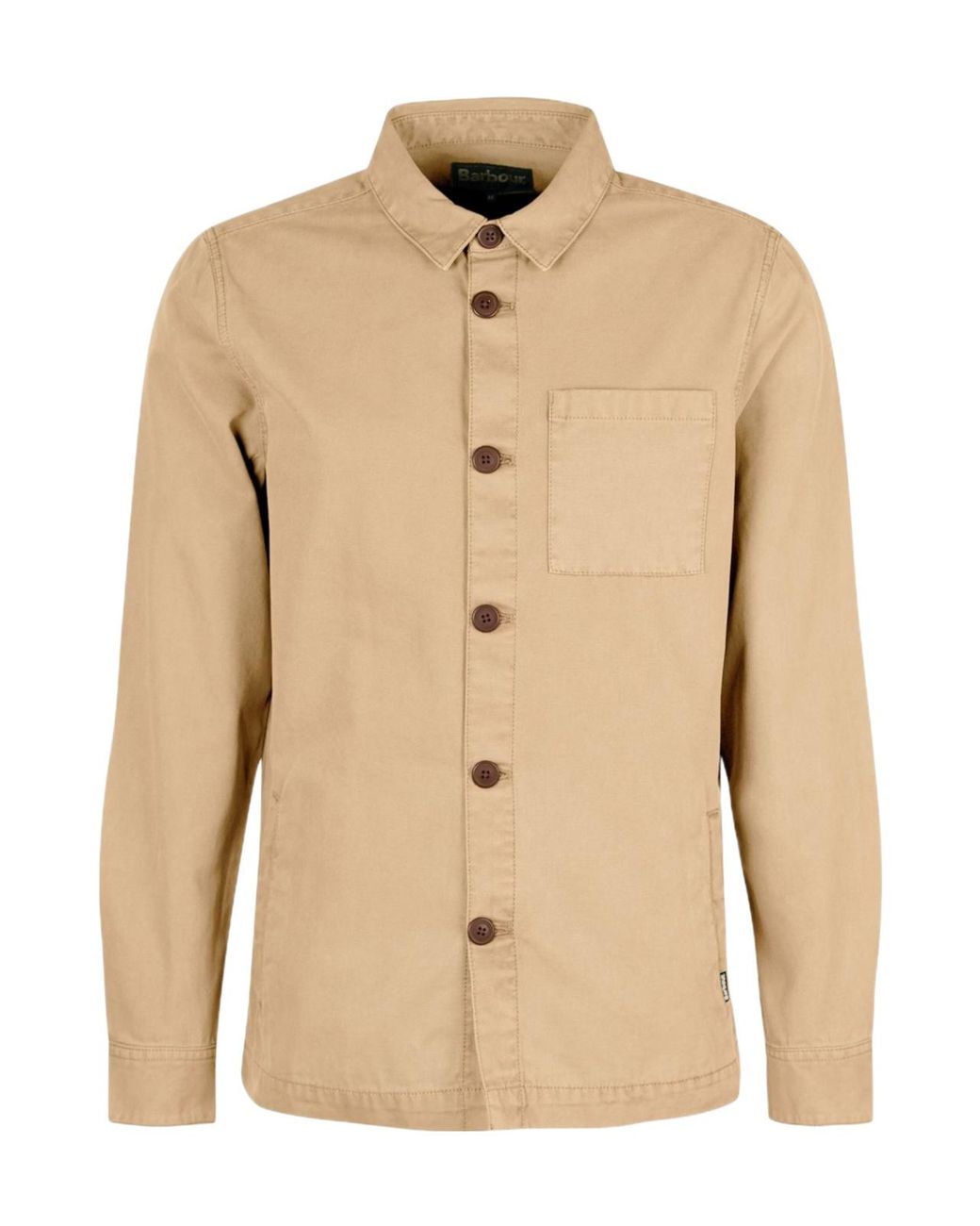 Barbour Natural Button-Down Shirt Jacket for men