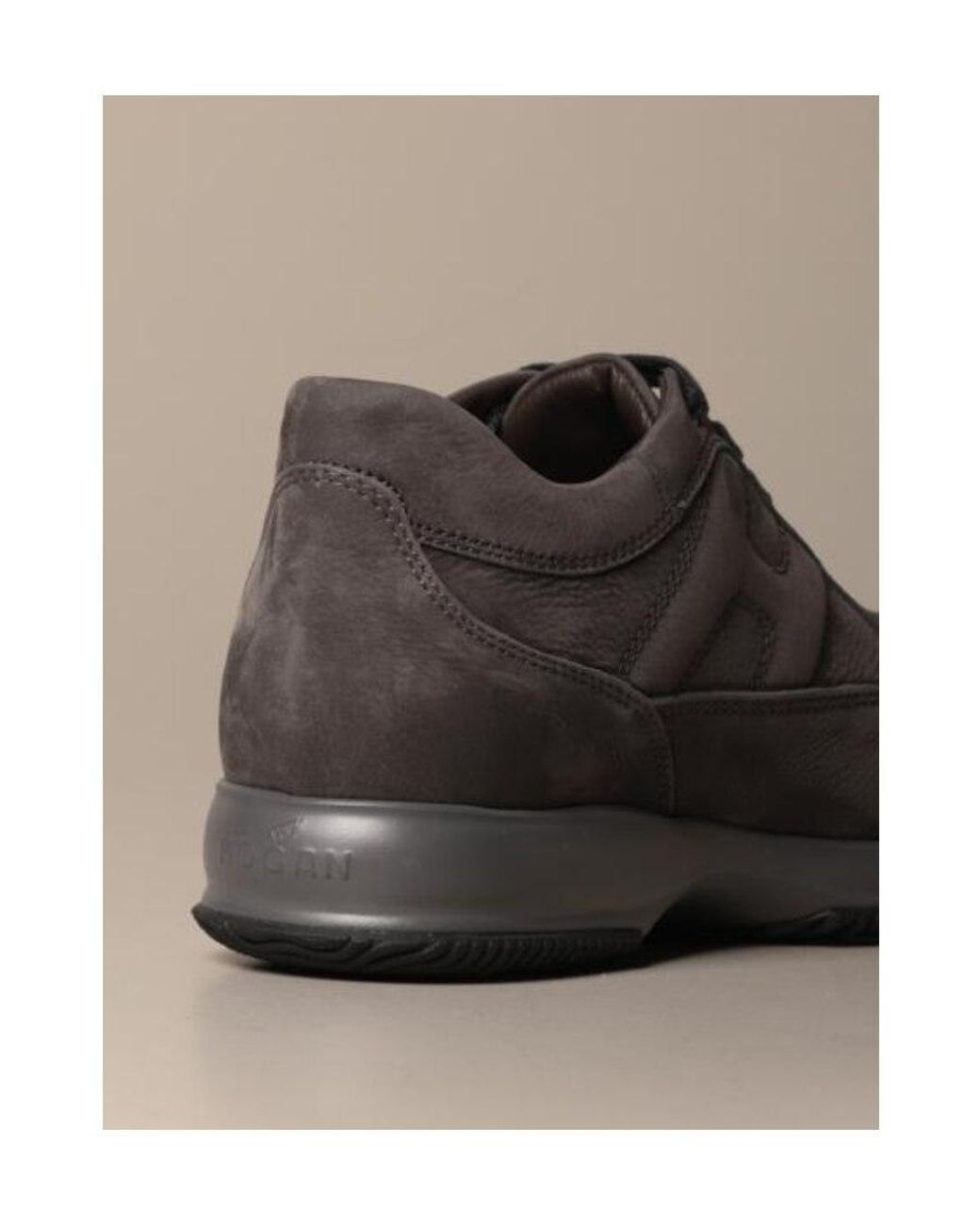 Hogan Brown Interactive Sneakers for men
