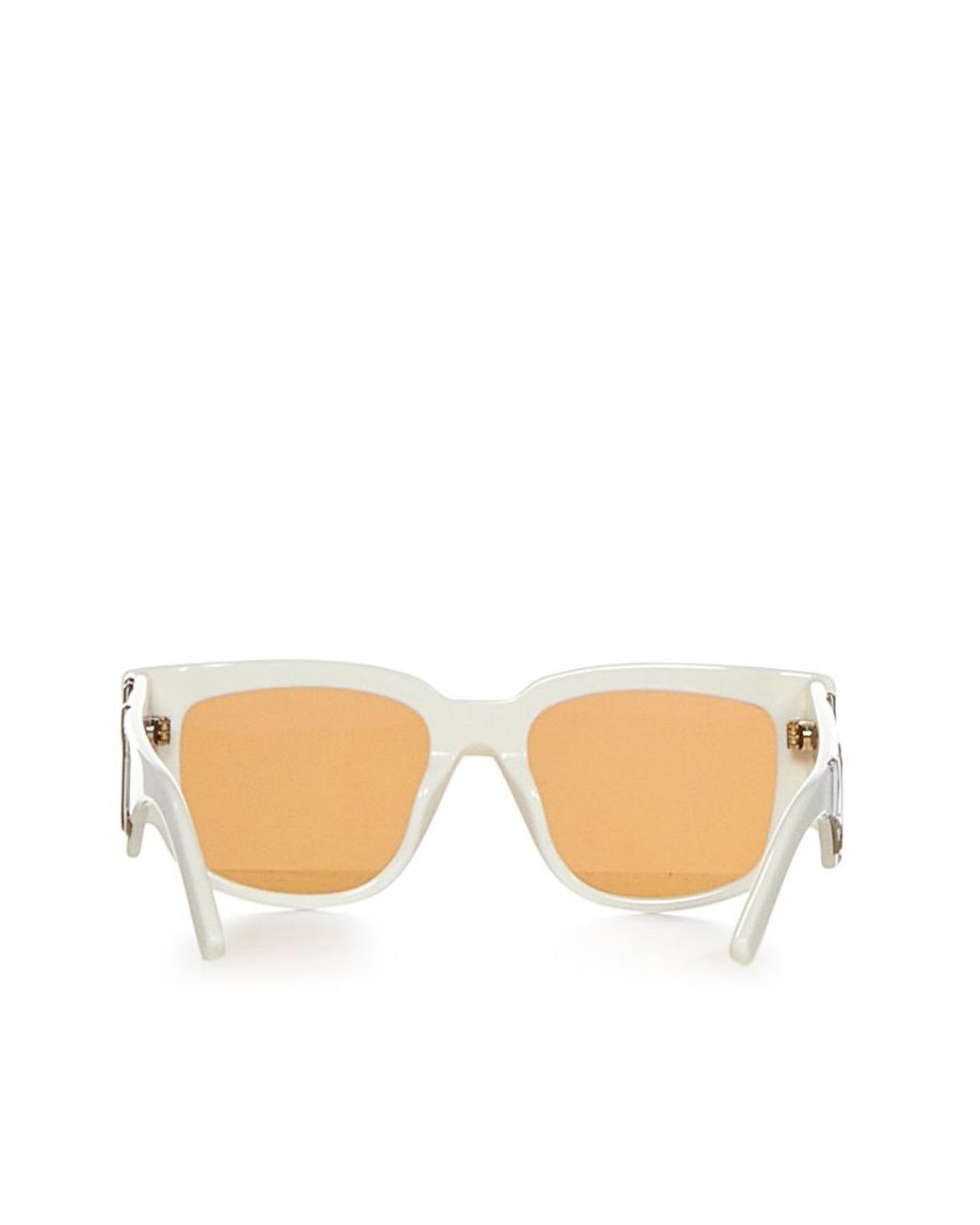 Palm Angels White Laguna Rectangle-Frame Sunglasses for men