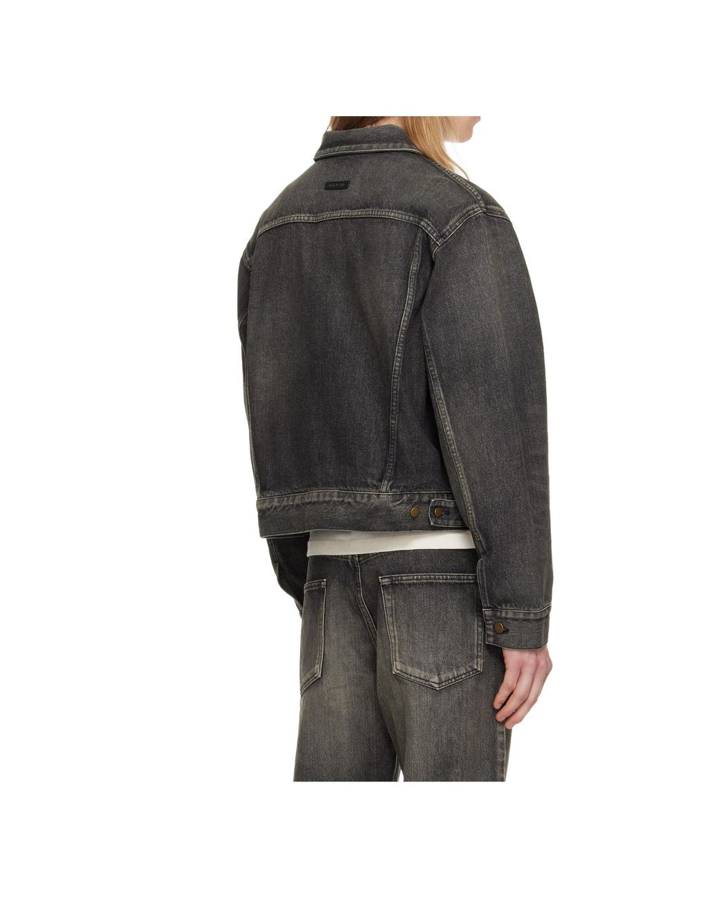 Fear Of God Gray Long Sleeve Denim Jacket for men
