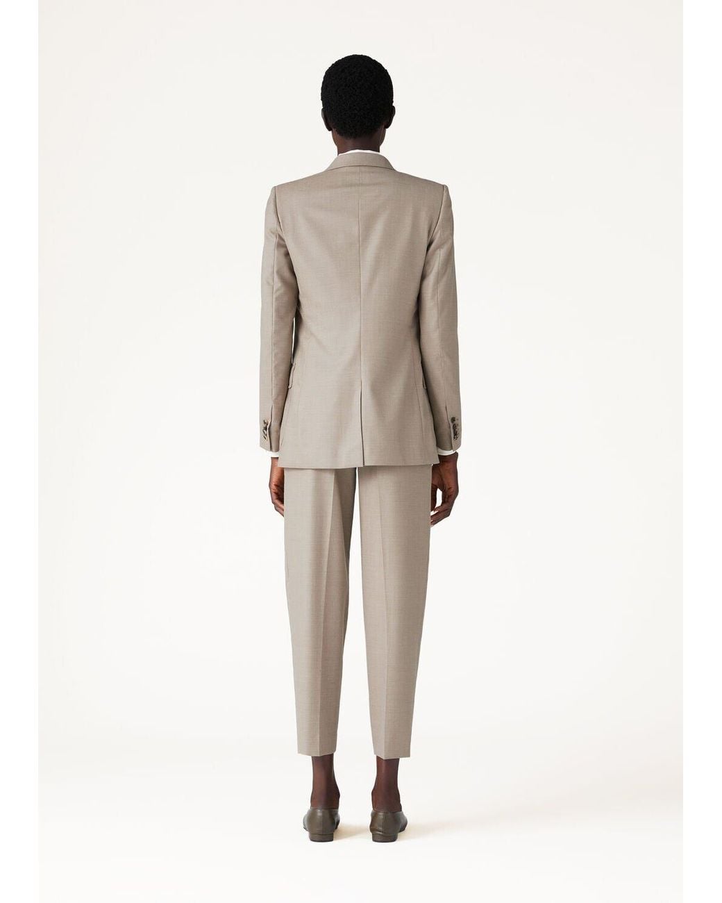 Loro Piana Natural Ananda First-Shear Wool Long-Sleeve Blazer