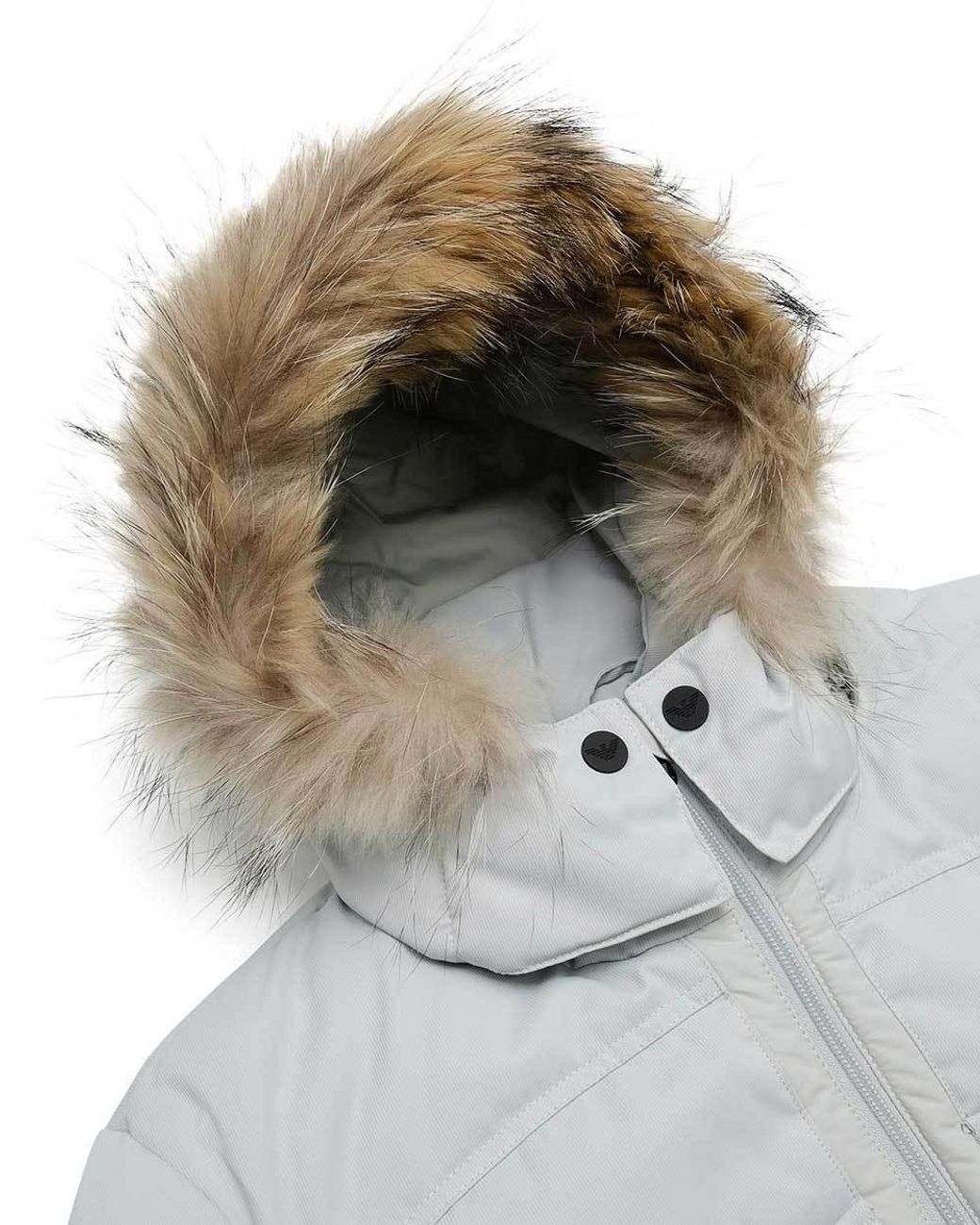 EA7 Gray Hooded Casual Jacket for men