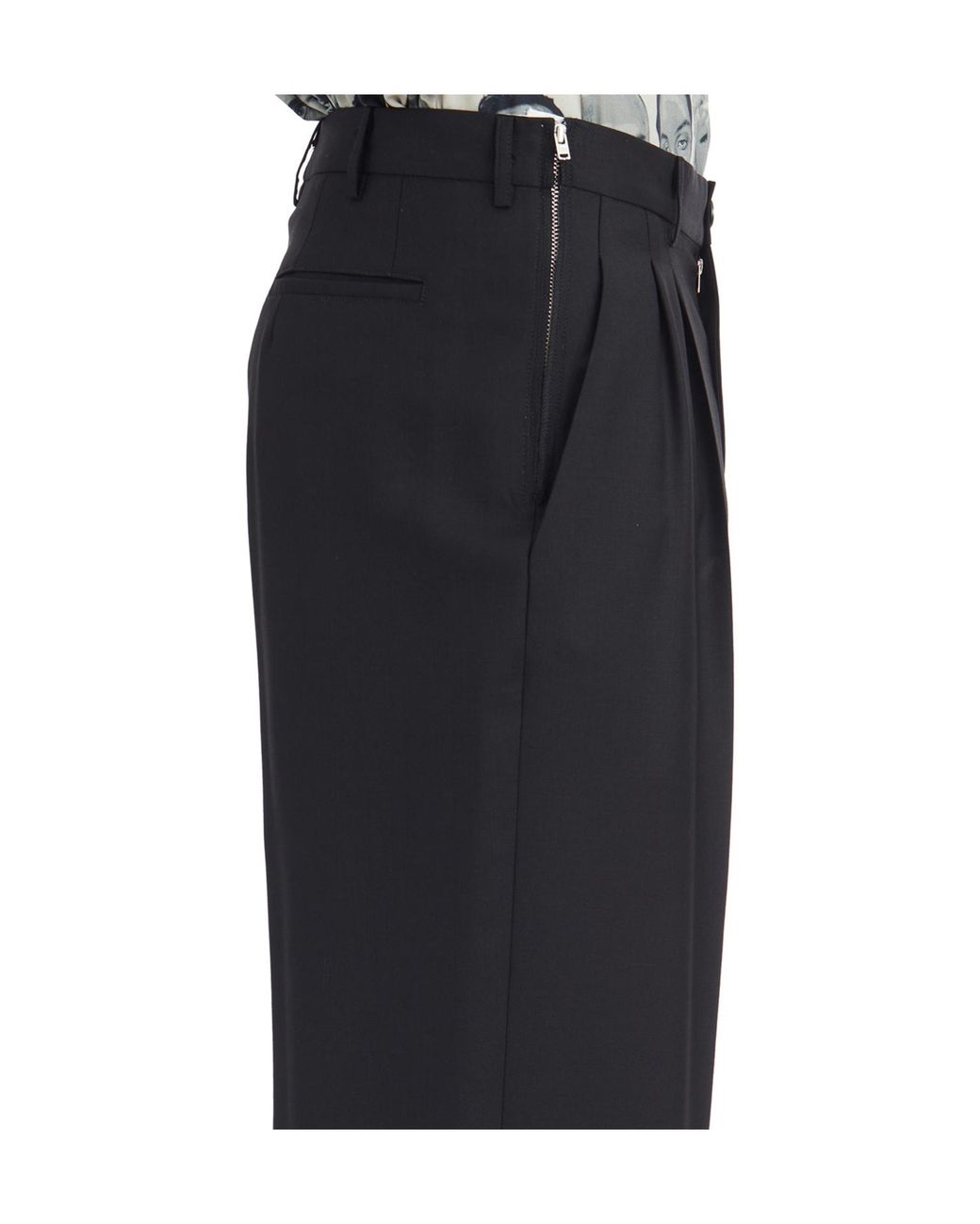 Magliano Double Pleat Straight Pants in Black for Men | Lyst