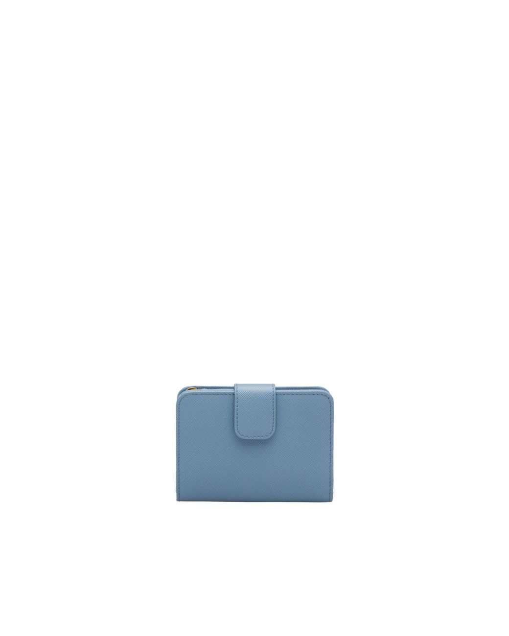 Prada Blue Small Saffiano Leather Wallet