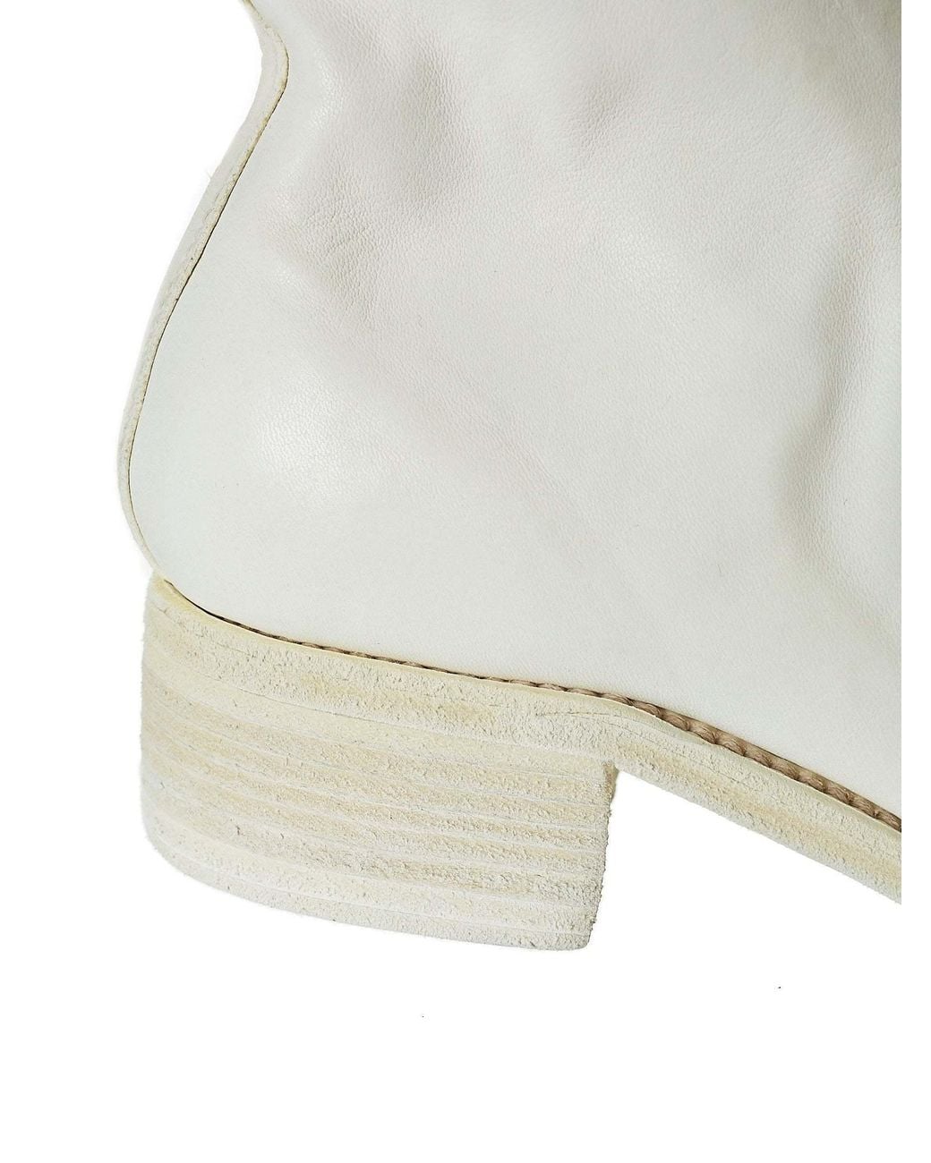 Guidi Natural Logo Zip Ankle Boots