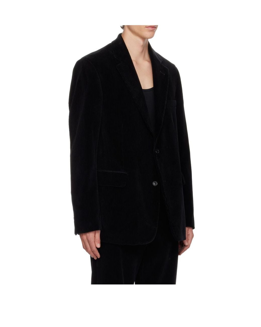 Rier Black Single-Breasted Blazer for men