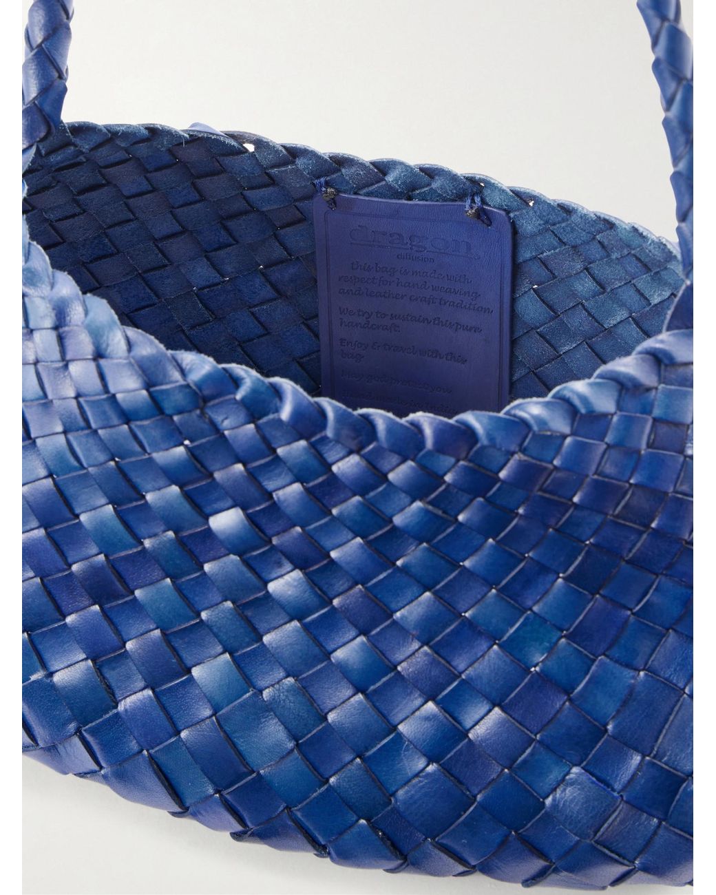 Dragon Diffusion Blue Hand-Woven Woven Bag