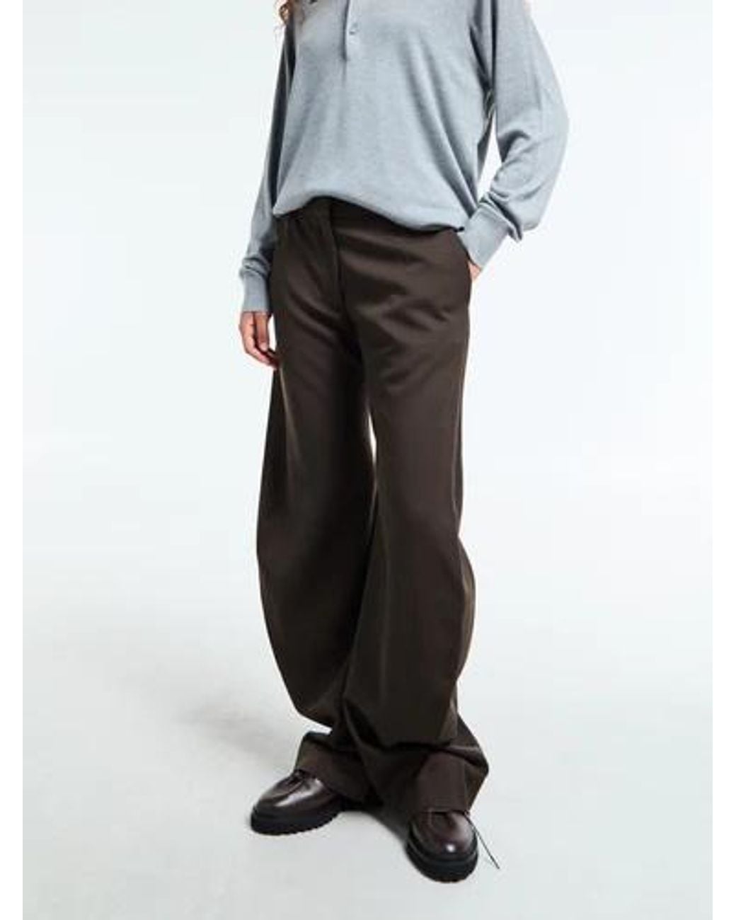 Acne Black Low-Waist Trousers