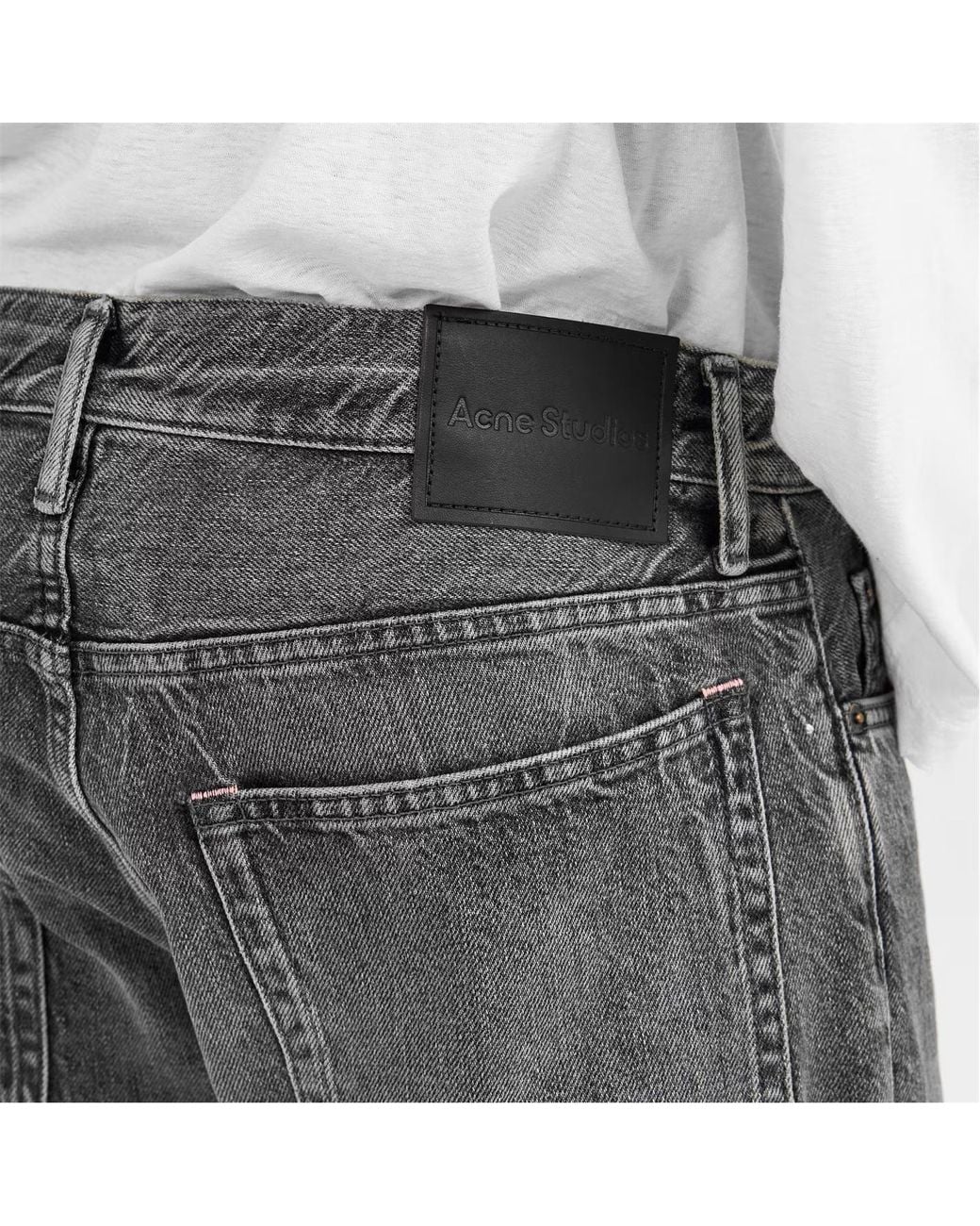 Acne Gray Straight Jeans for men
