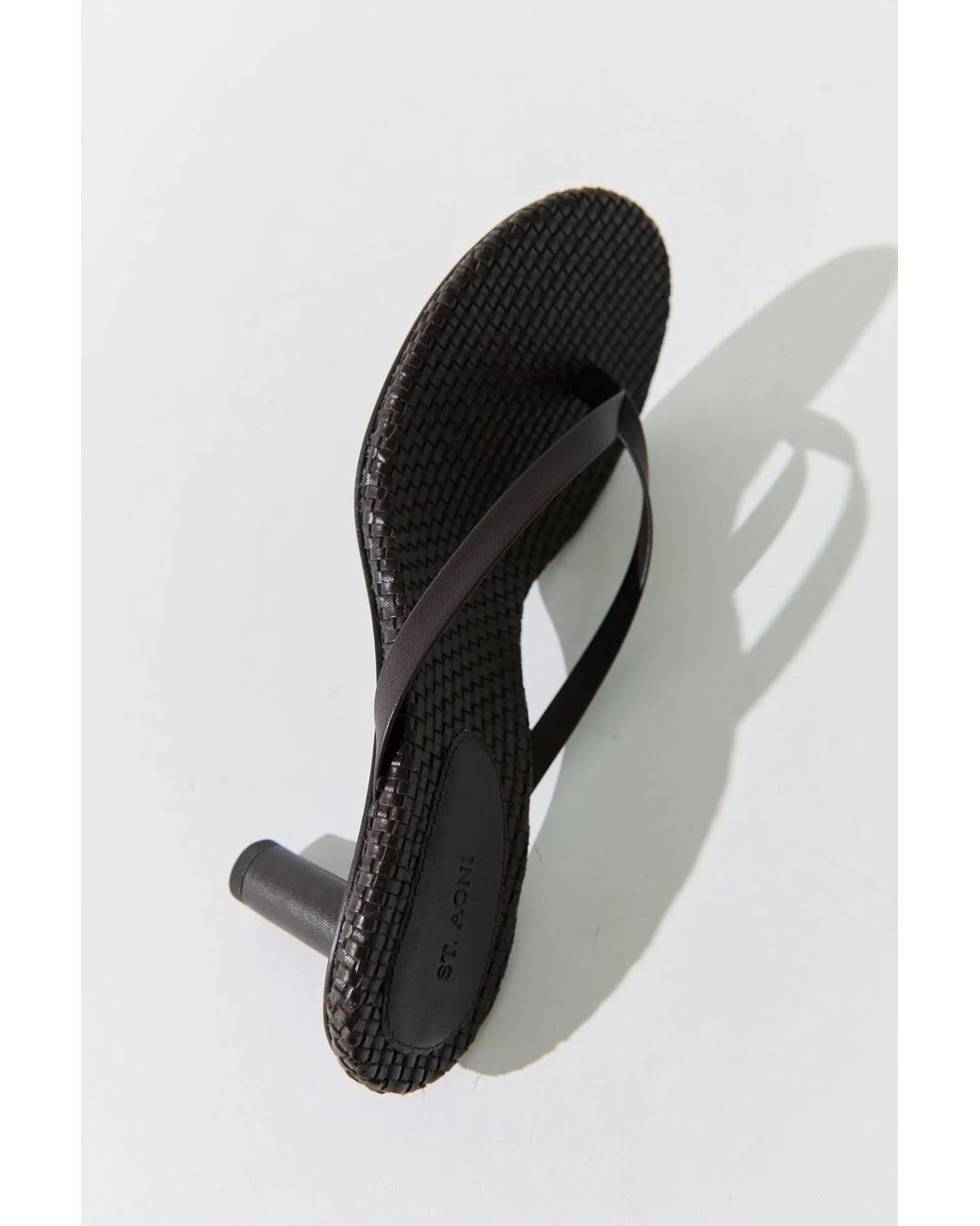 St. Agni Brown Open-Toe High-Heeled Sandals