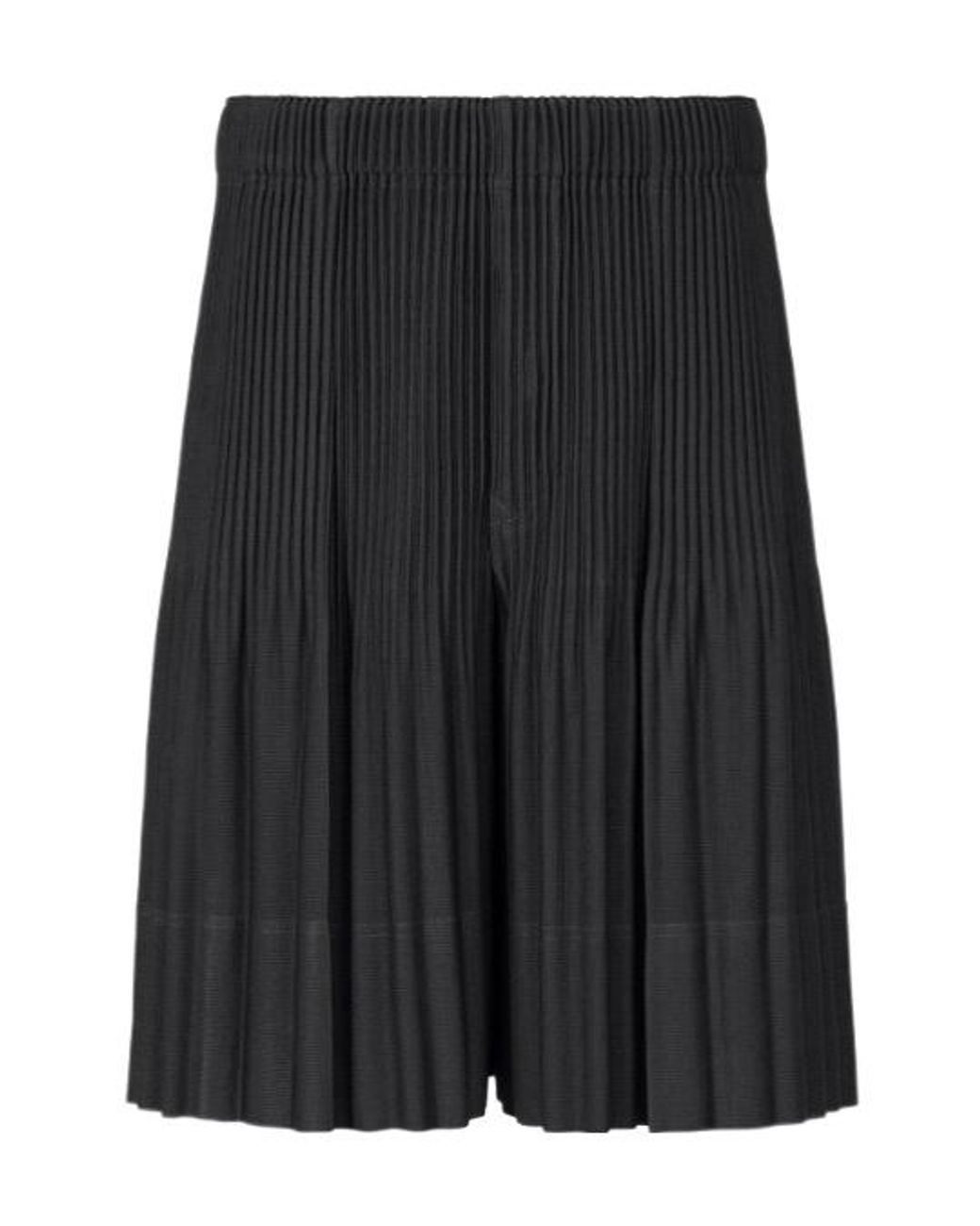 Homme Plissé Issey Miyake Black Homme Plissé Issey Miyake Monthly Colors June Pleated Shorts for men