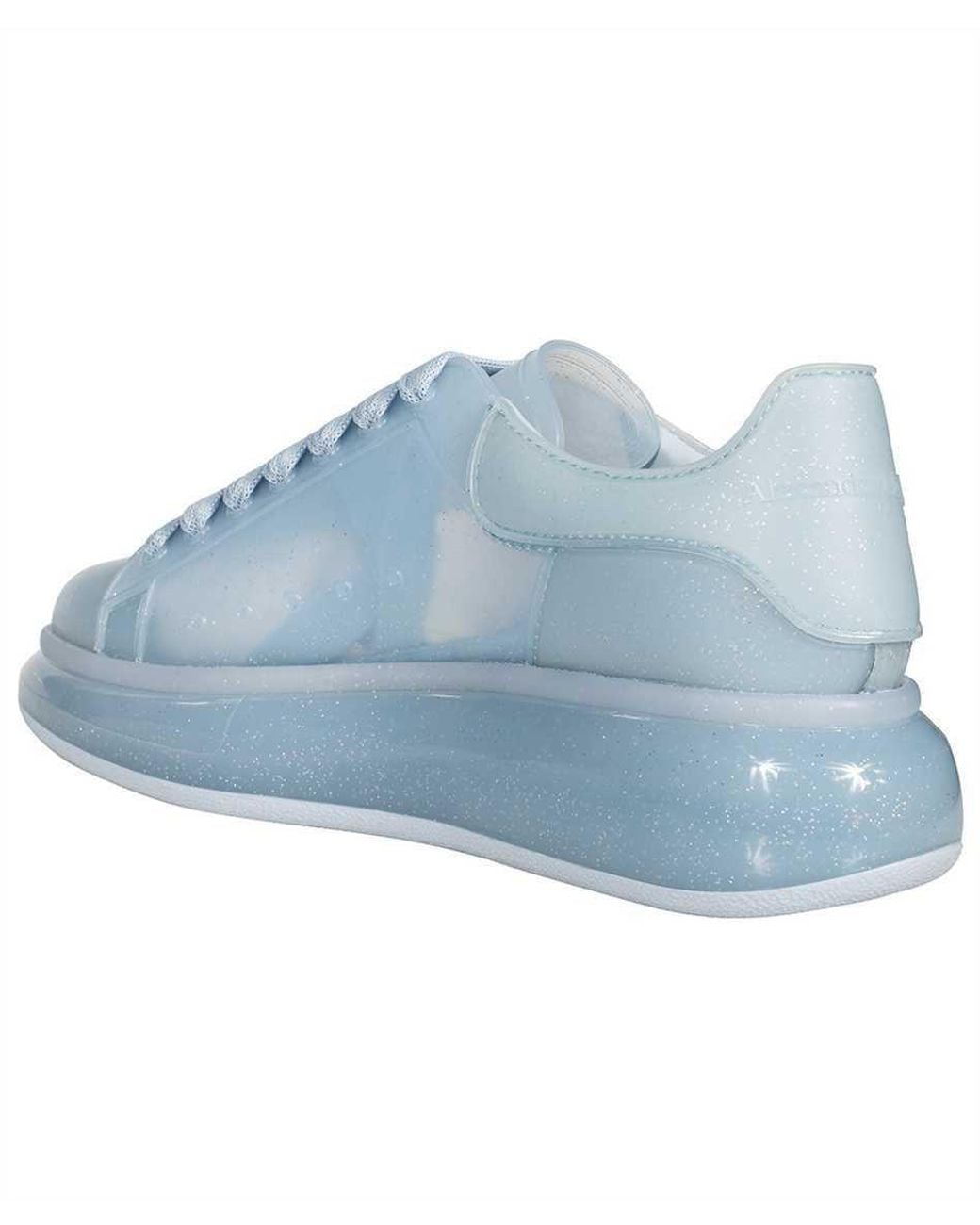McQueen Blue Oversized Glitter Rubber Sneakers