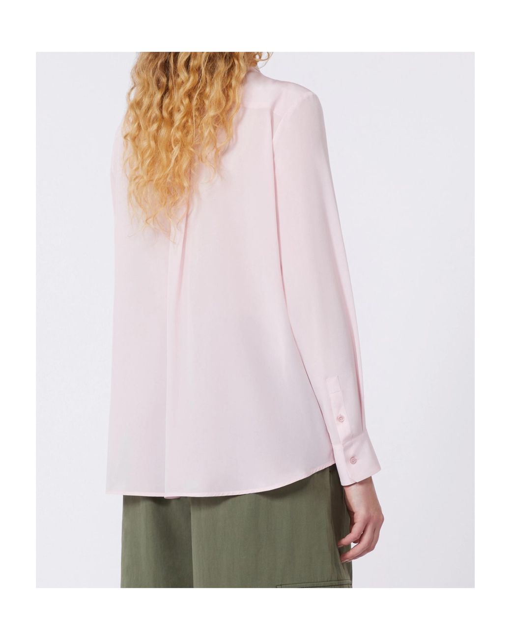 Weekend by Maxmara Pink Buttoned Silk Shirt