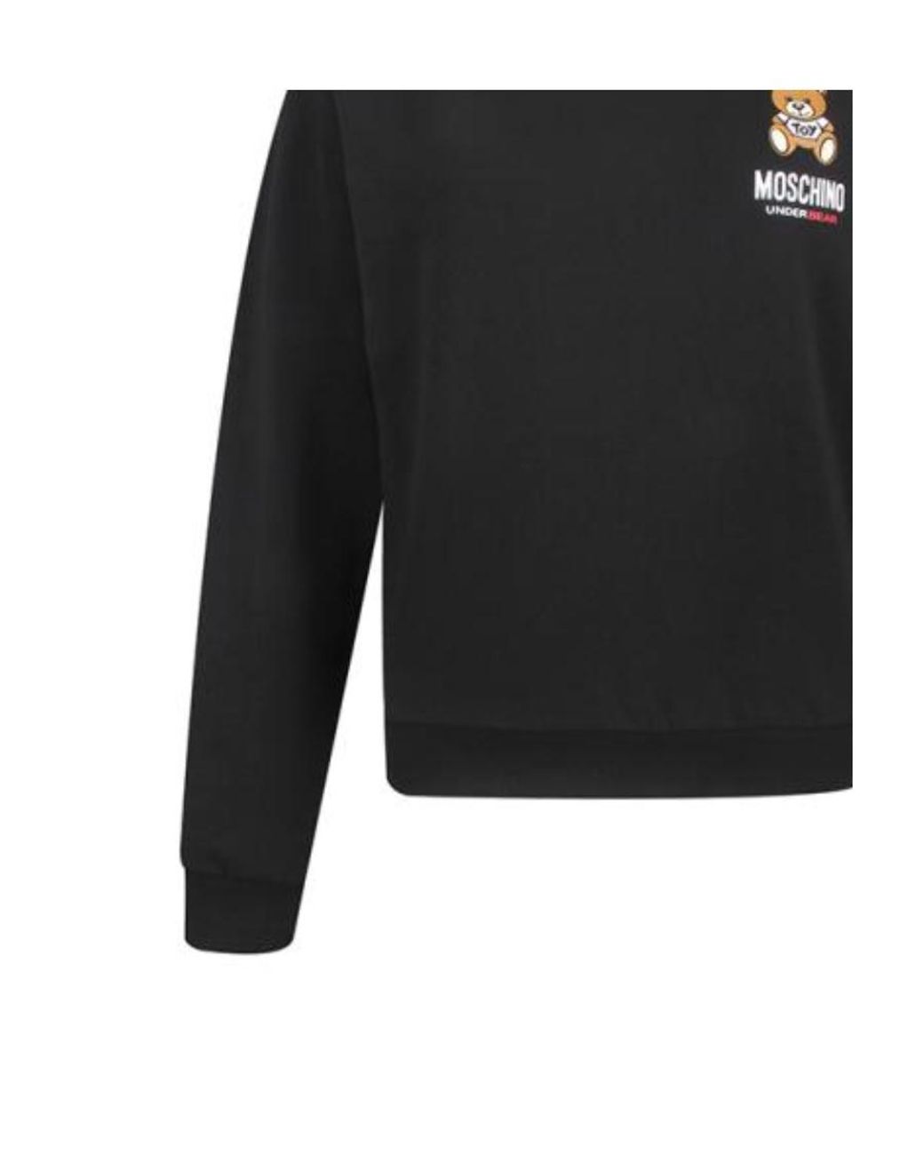Moschino Black Under Bear Crewneck Sweatshirt