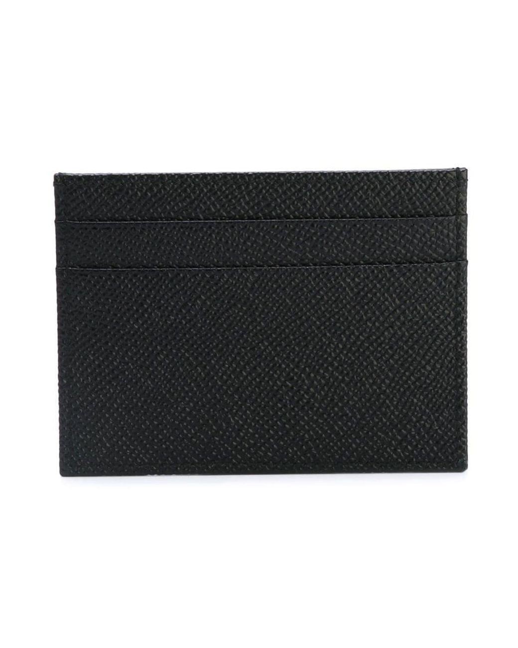 Dolce & Gabbana Black Logo Plaque Cardholder