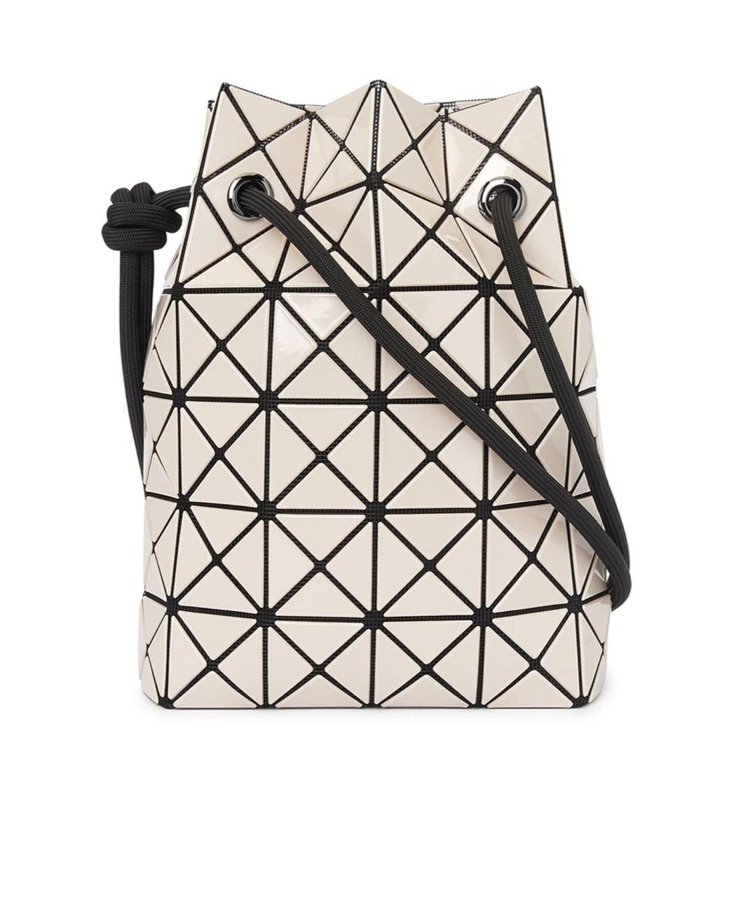 Issey Miyake White Logo Shoulder Bag