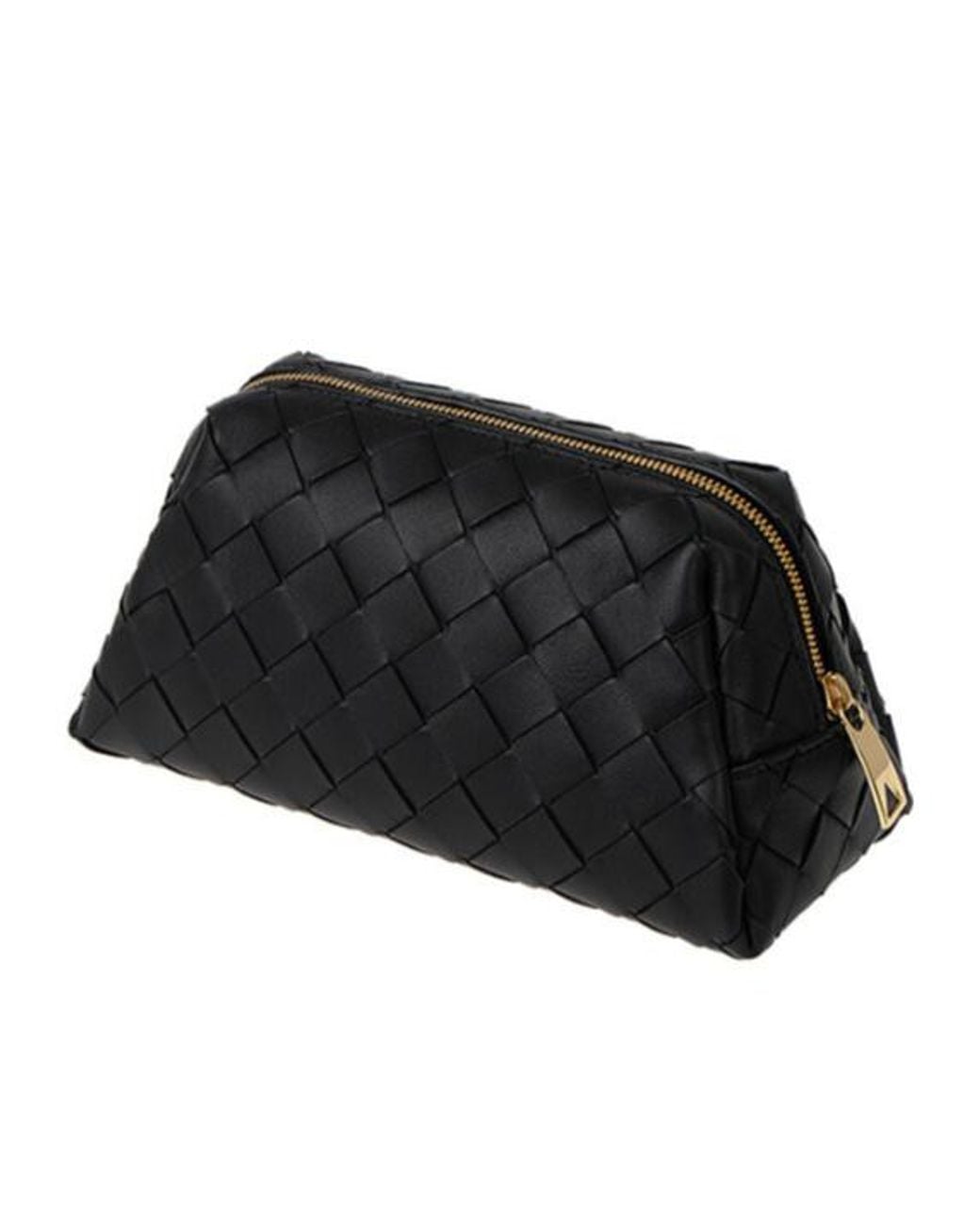 Bottega Veneta Black Woven Clutch