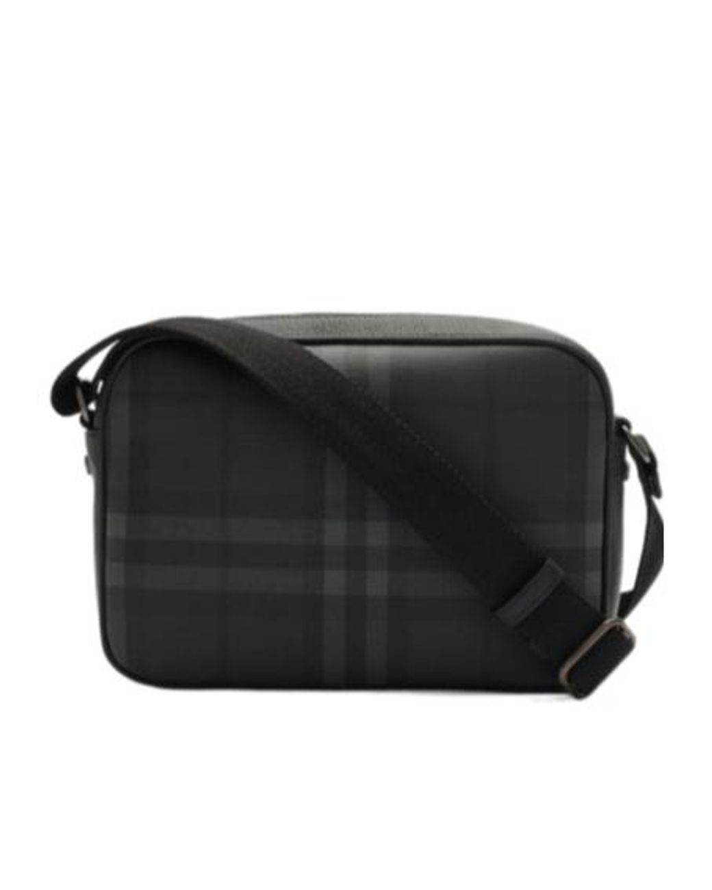 Burberry Black City Check Pocket Crossbody Bag for men