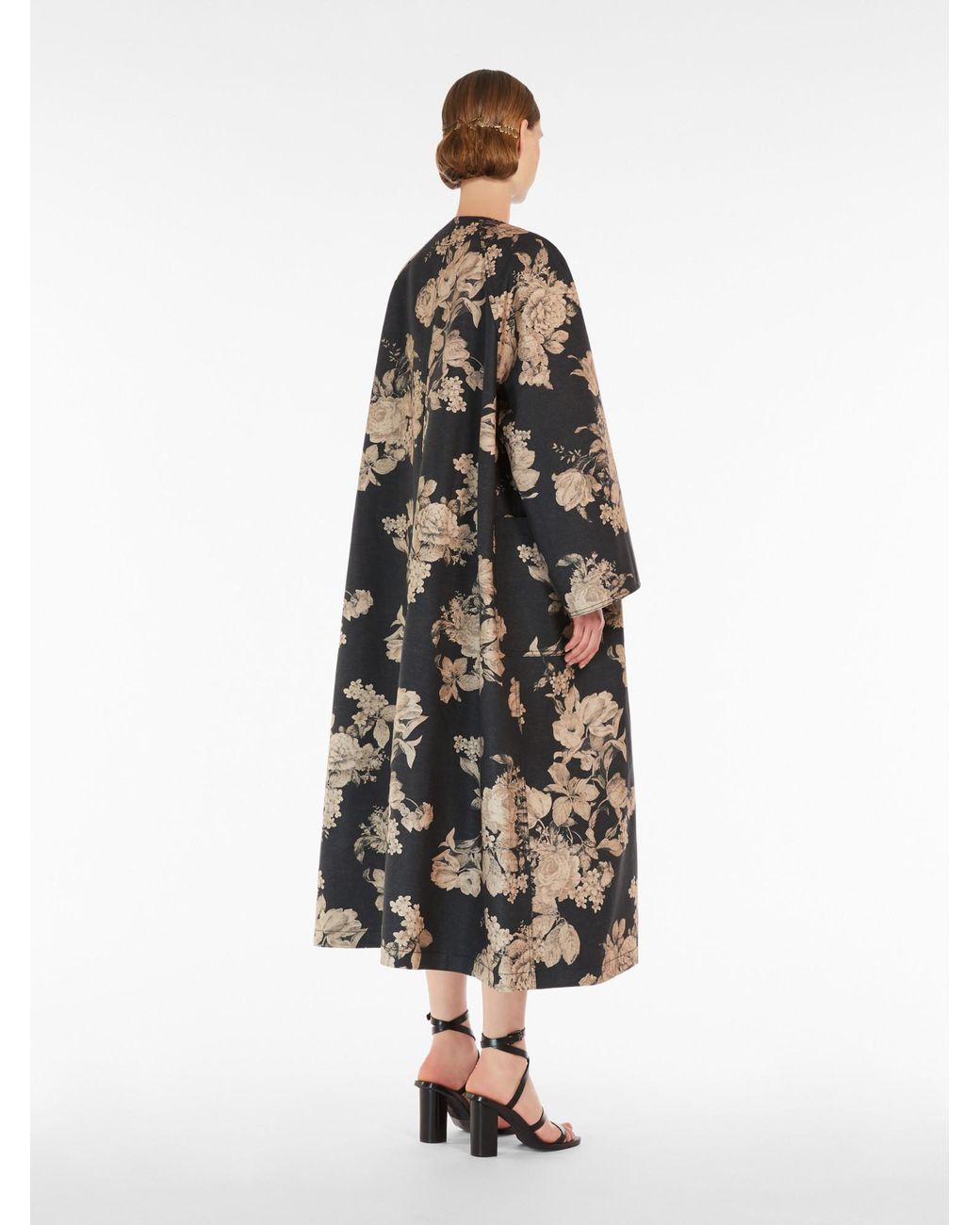 Max Mara Multicolor Lambert Floral-Print Coat