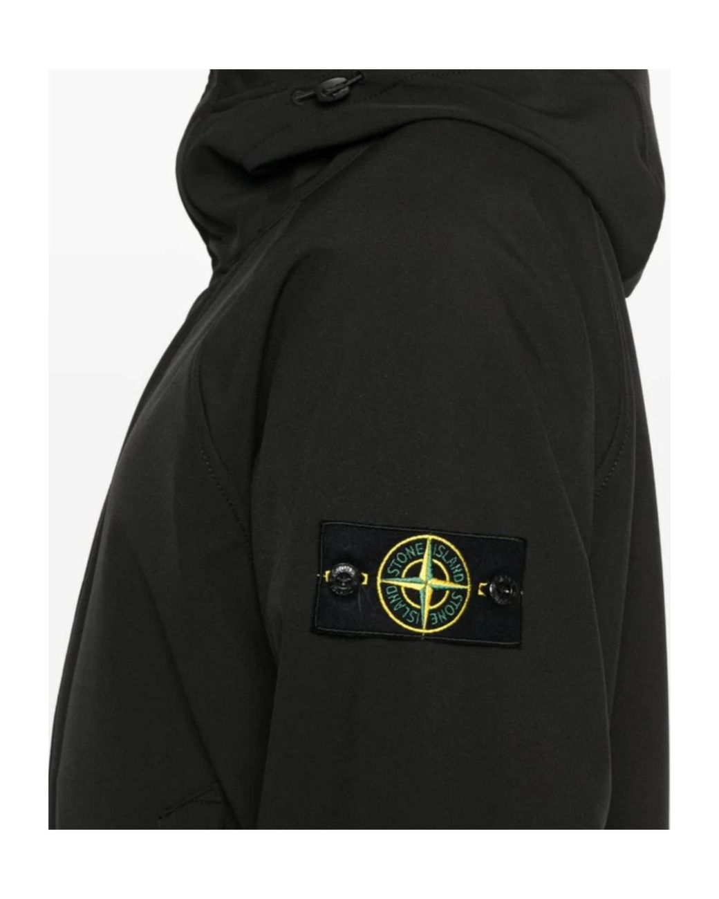 Stone Island Black Zip Bomber Jacket for men