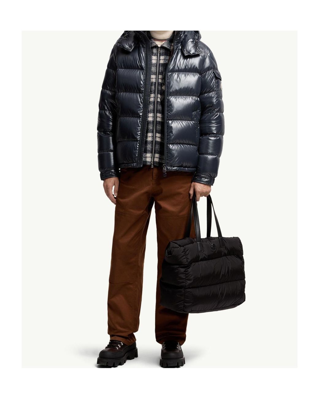 Moncler Blue Maya Zip-Up Hooded Jacket for men