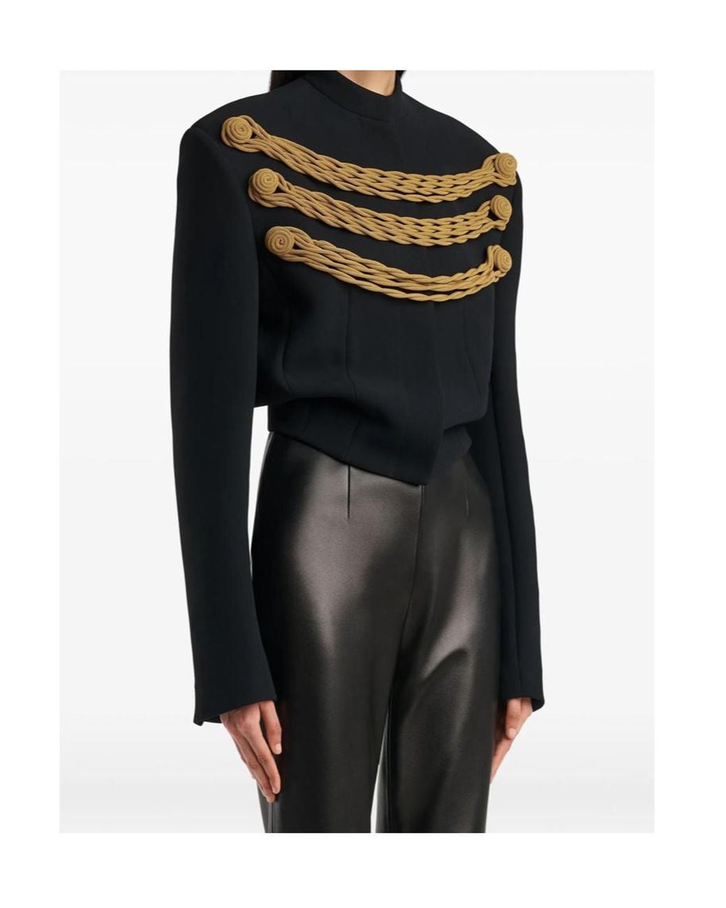Khaite Black Long-Sleeve Casual Jacket