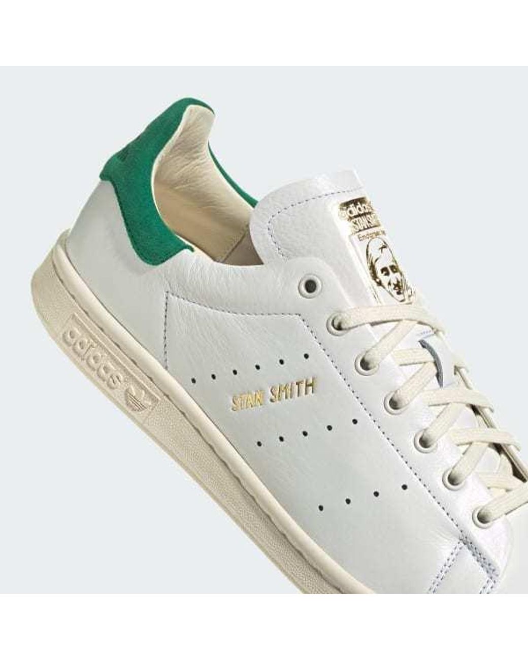 Adidas White Originals Stan Smith Lux Lace-Up Sneakers for men