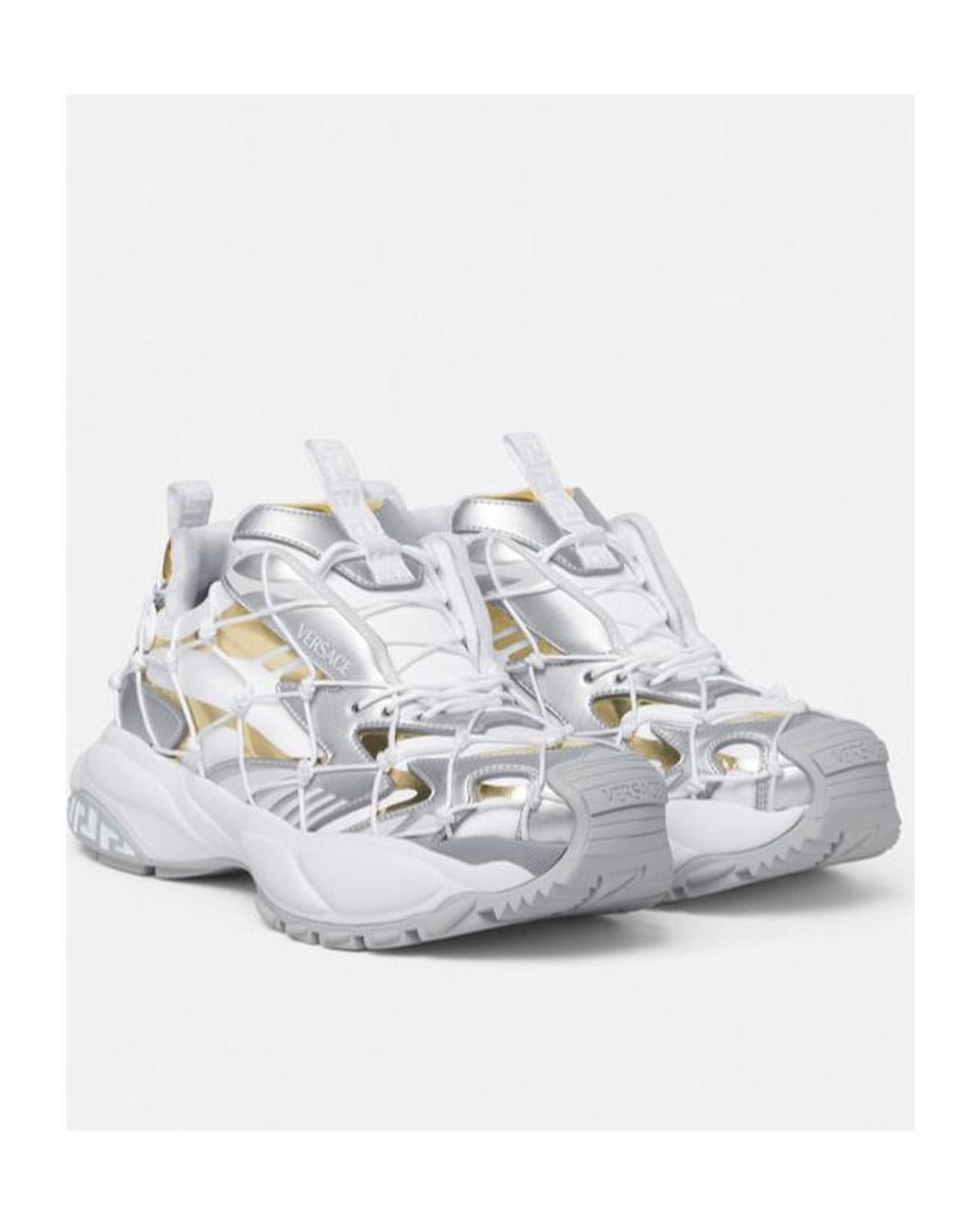 Versace White Mercury M_Vs_03 Panelled Sneakers