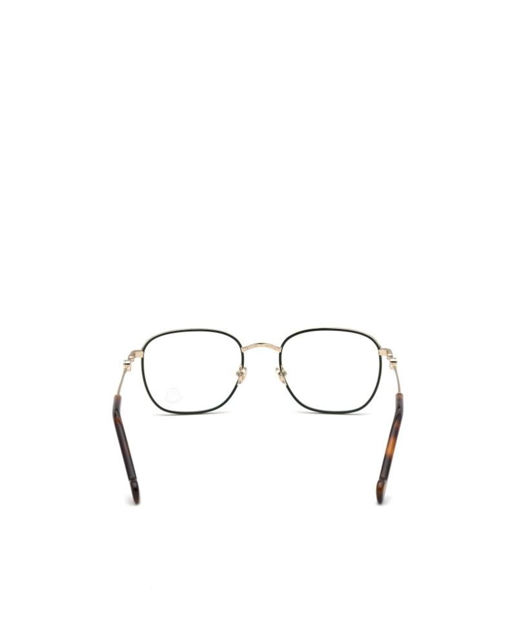 Moncler White Eyewear Square Frame Glasses for men