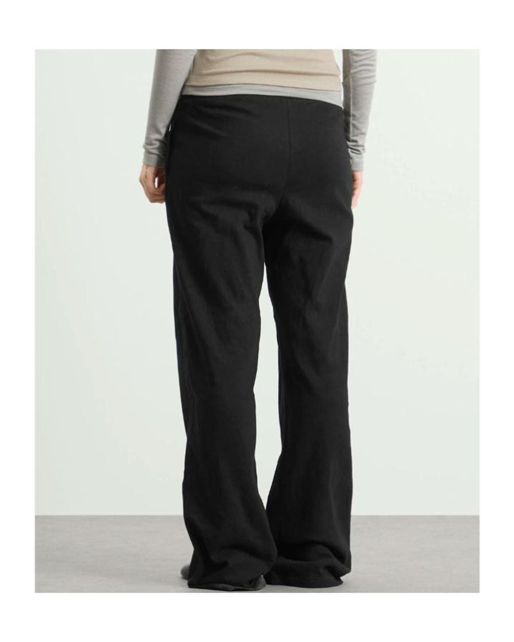 Entire studios Black Drawstring Casual Pants for men