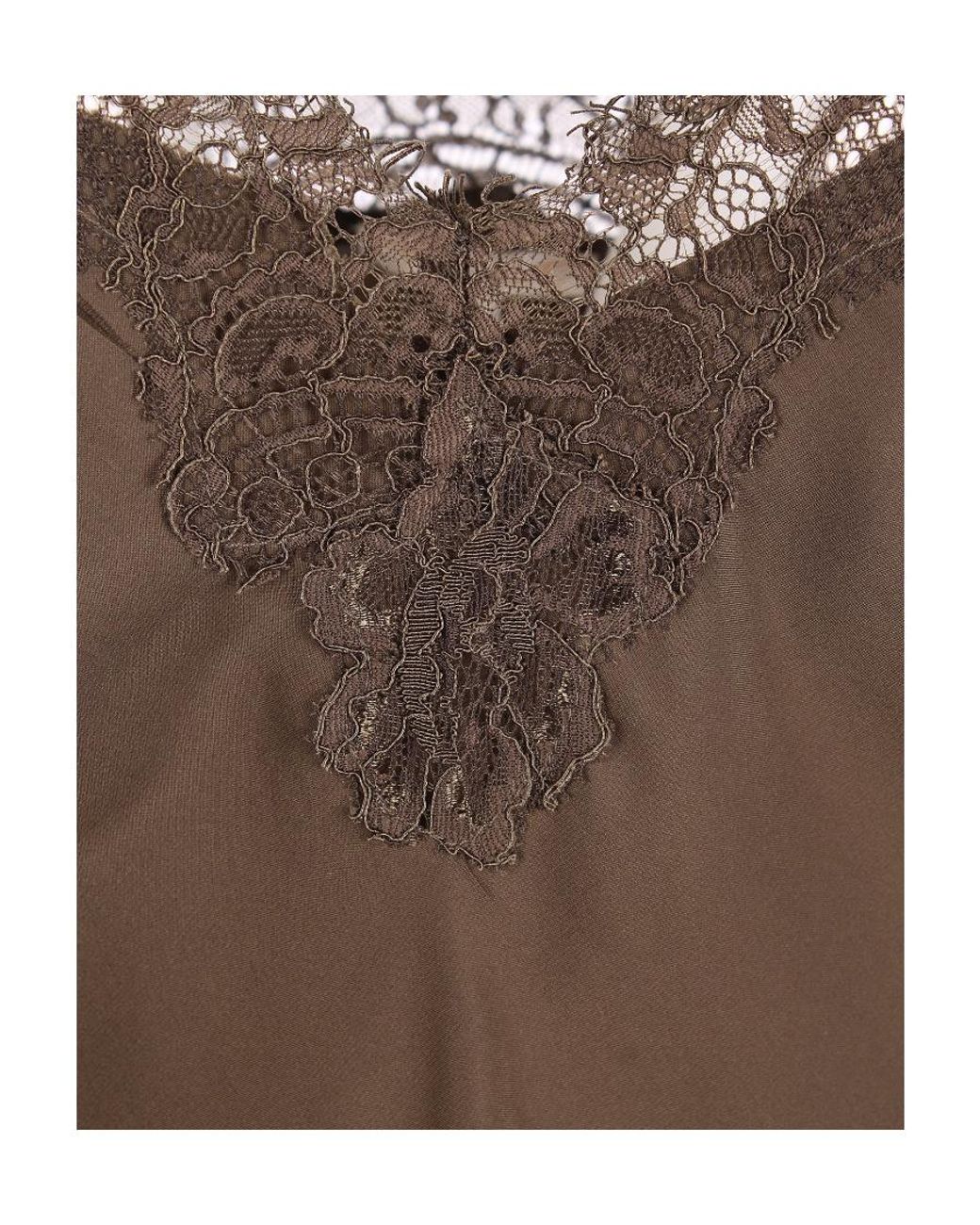 Gold Hawk Brown Silk Halter Vest
