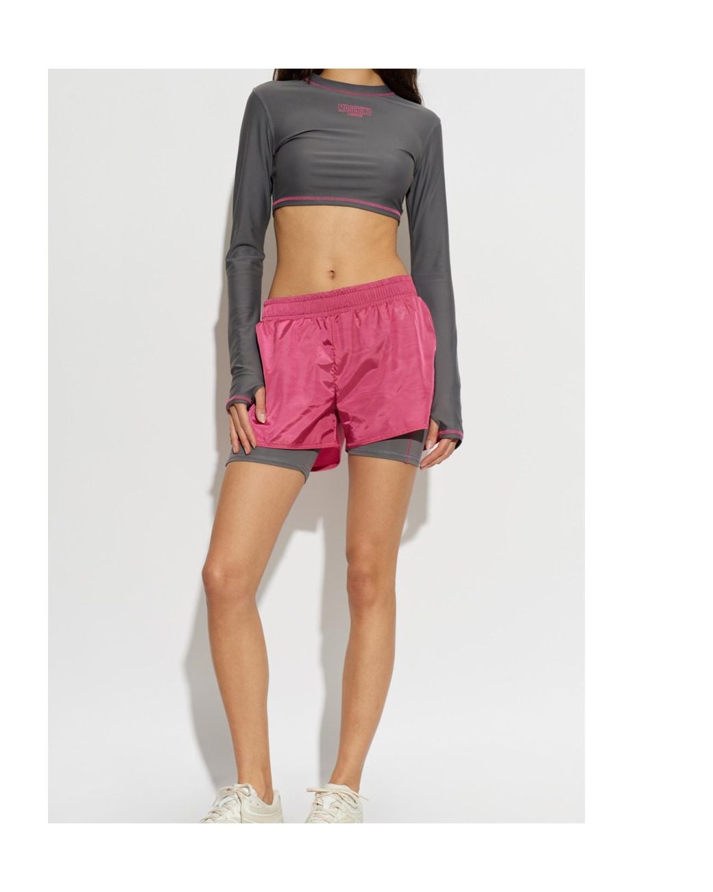 Moschino Gray Active Top