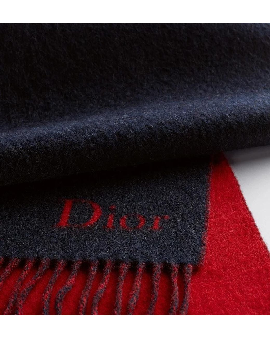 Dior Blue Double-Sided Scarf for men