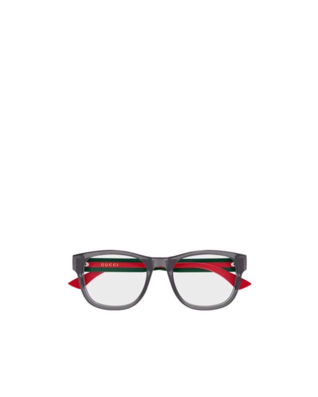 Gucci White Eyewear Square Frame Glasses for men
