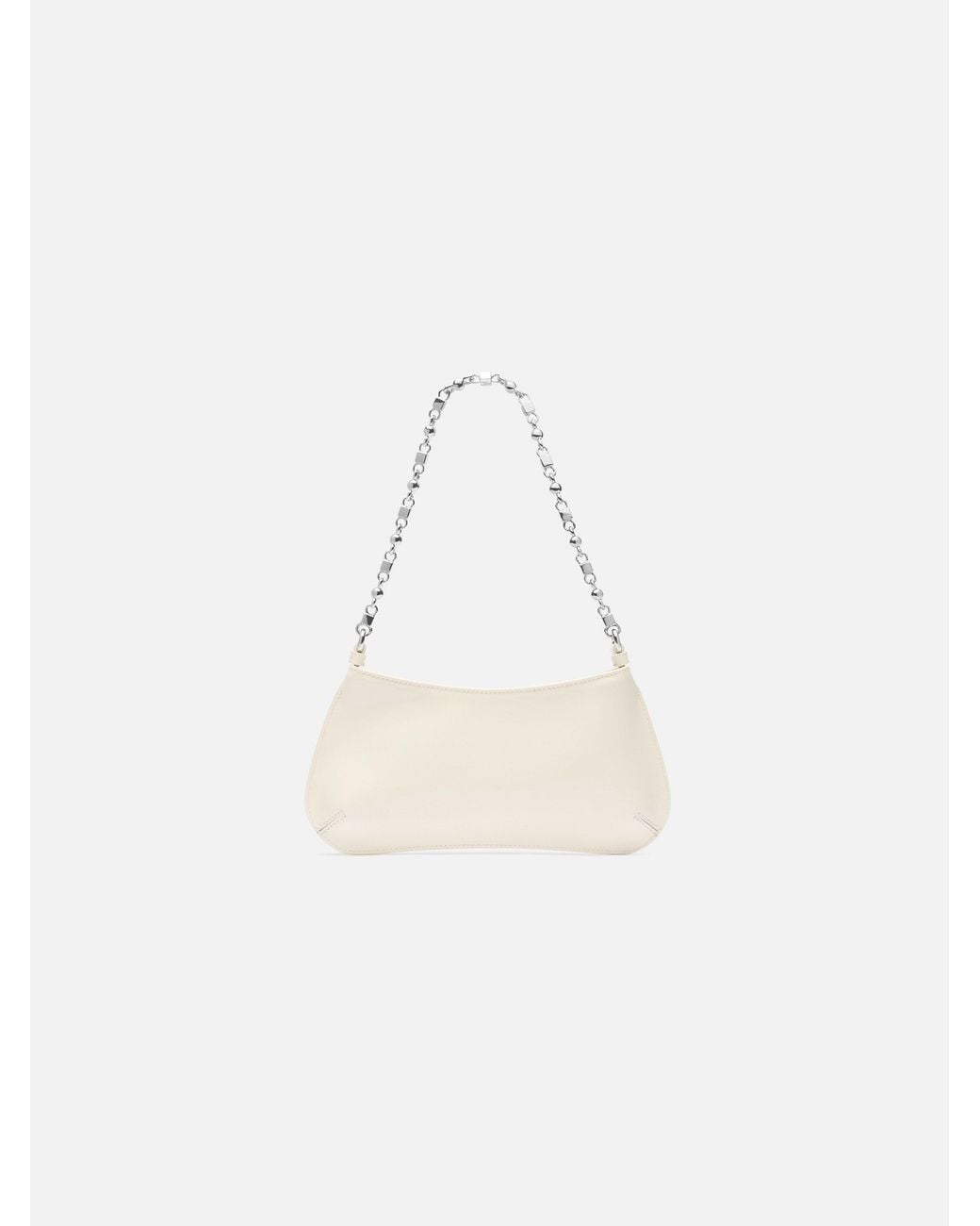 Jacquemus White Bisou Chain Shoulder Bag
